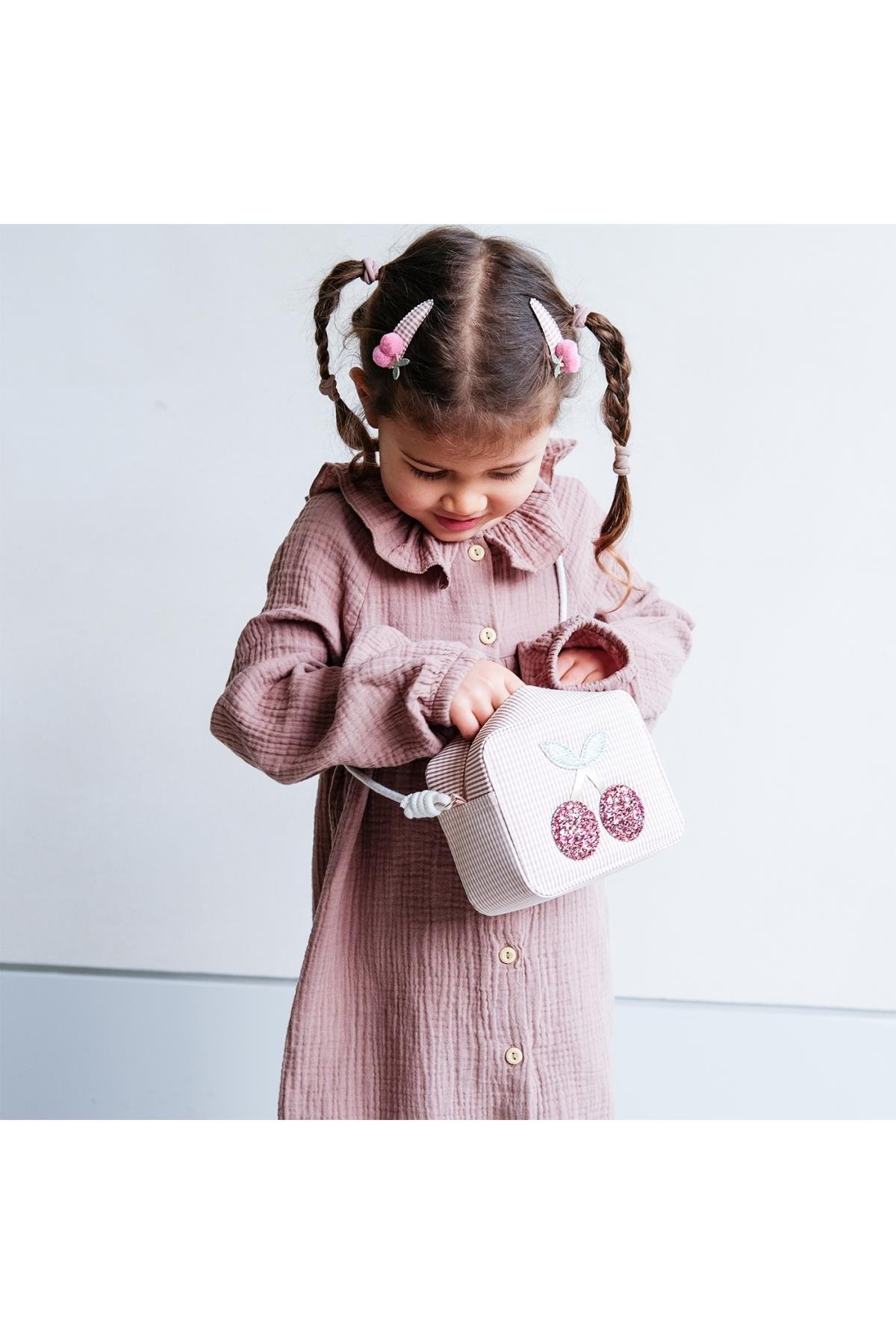 Mimi & Lula Gingham Cherry 2’li Toka Çok Renkli