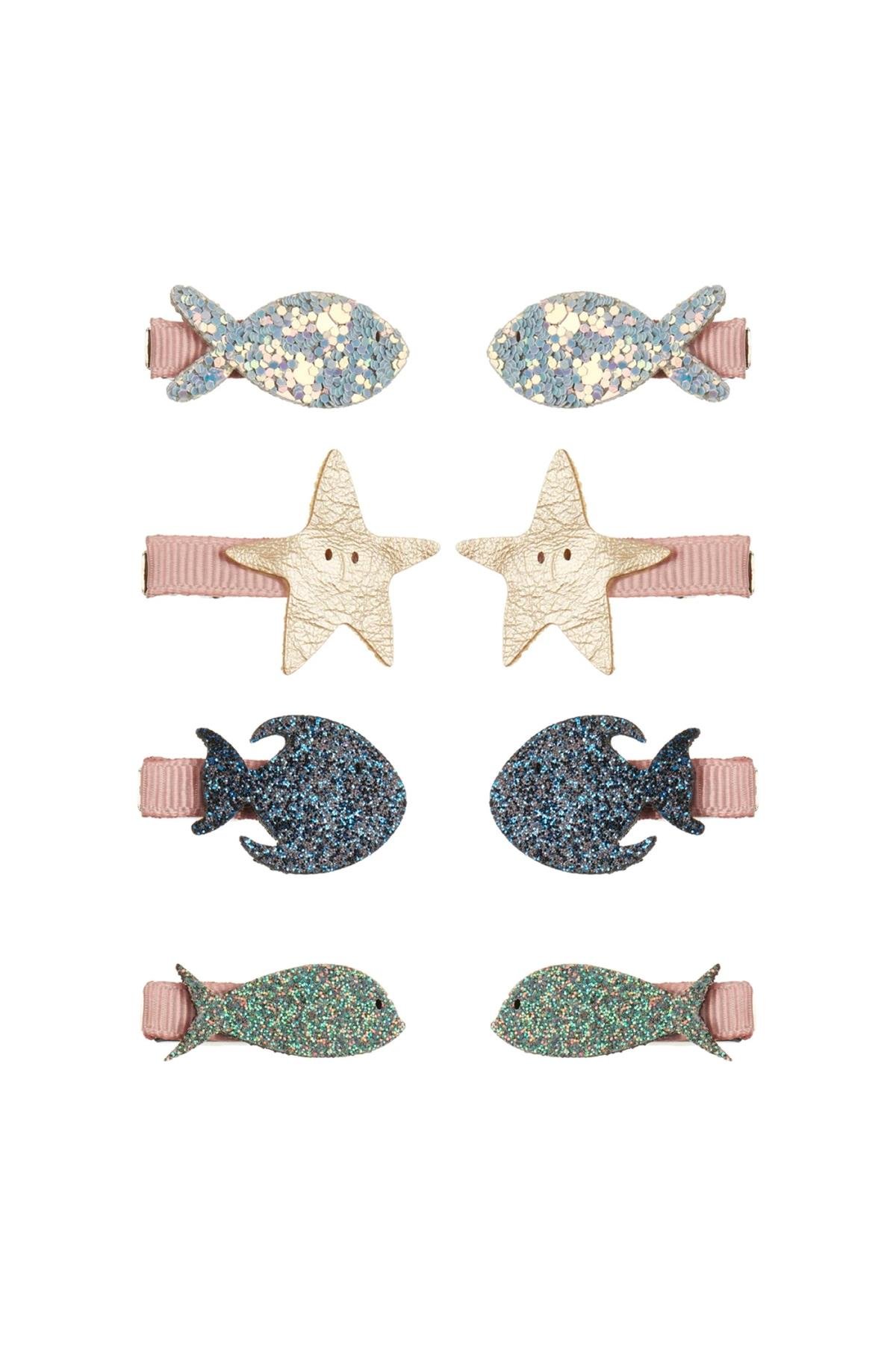 Mimi & Lula Little Fish Mini 8'li Toka Çok Renkli