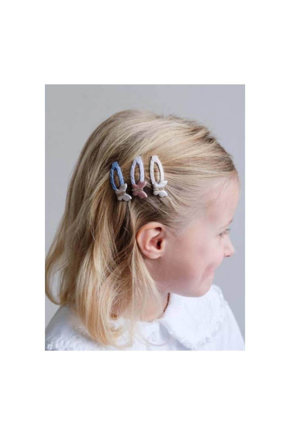 Mimi & Lula Pastel Butterfly Mini 5’li Toka Çok Renkli