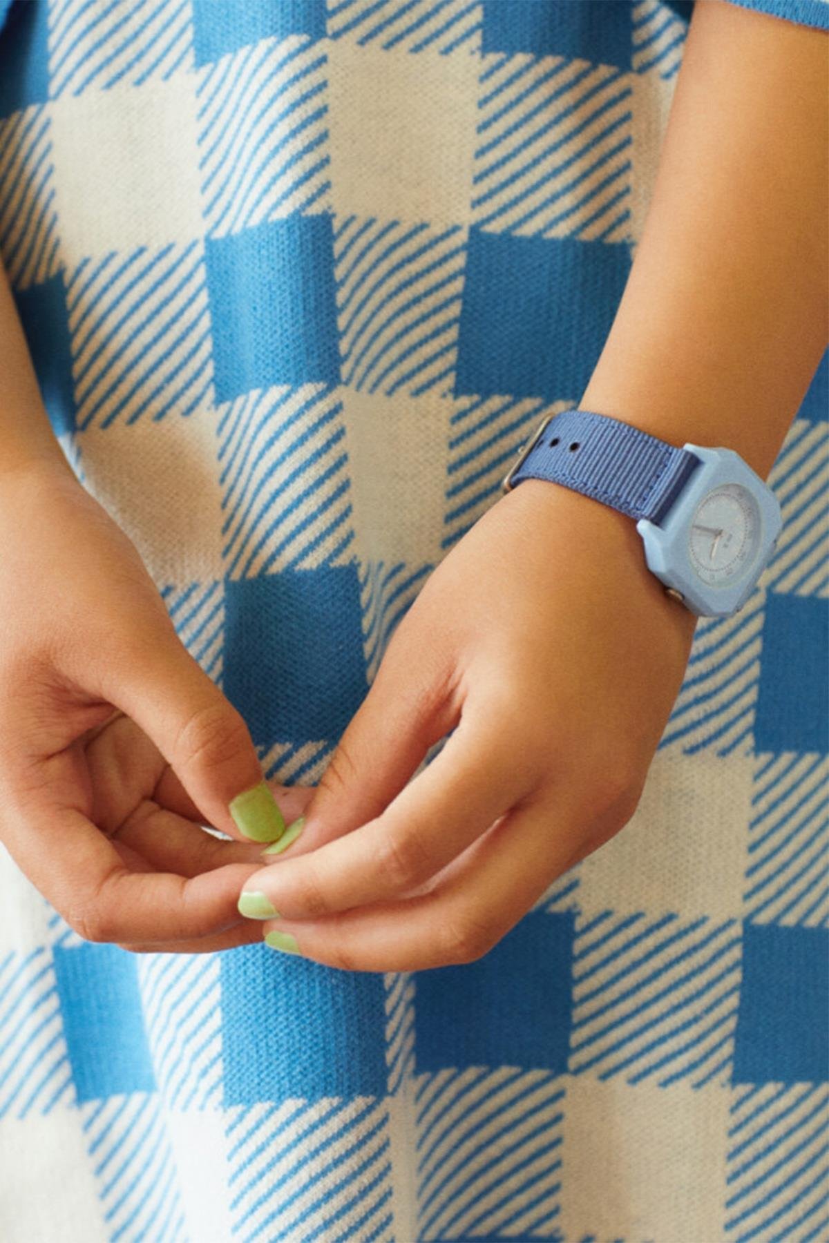 Mini Kyomo - Blue Cotton Candy Watch - Mavi Pamuk Şeker Kol Saati Çok Renkli
