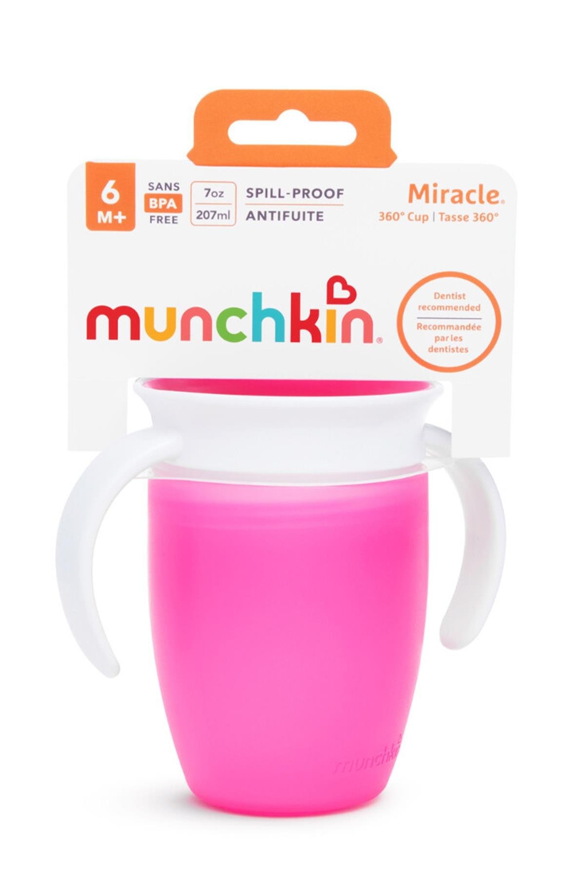 Munchkin Mucize  360° Alıştırma Bardağı, 6ay+ Pembe
