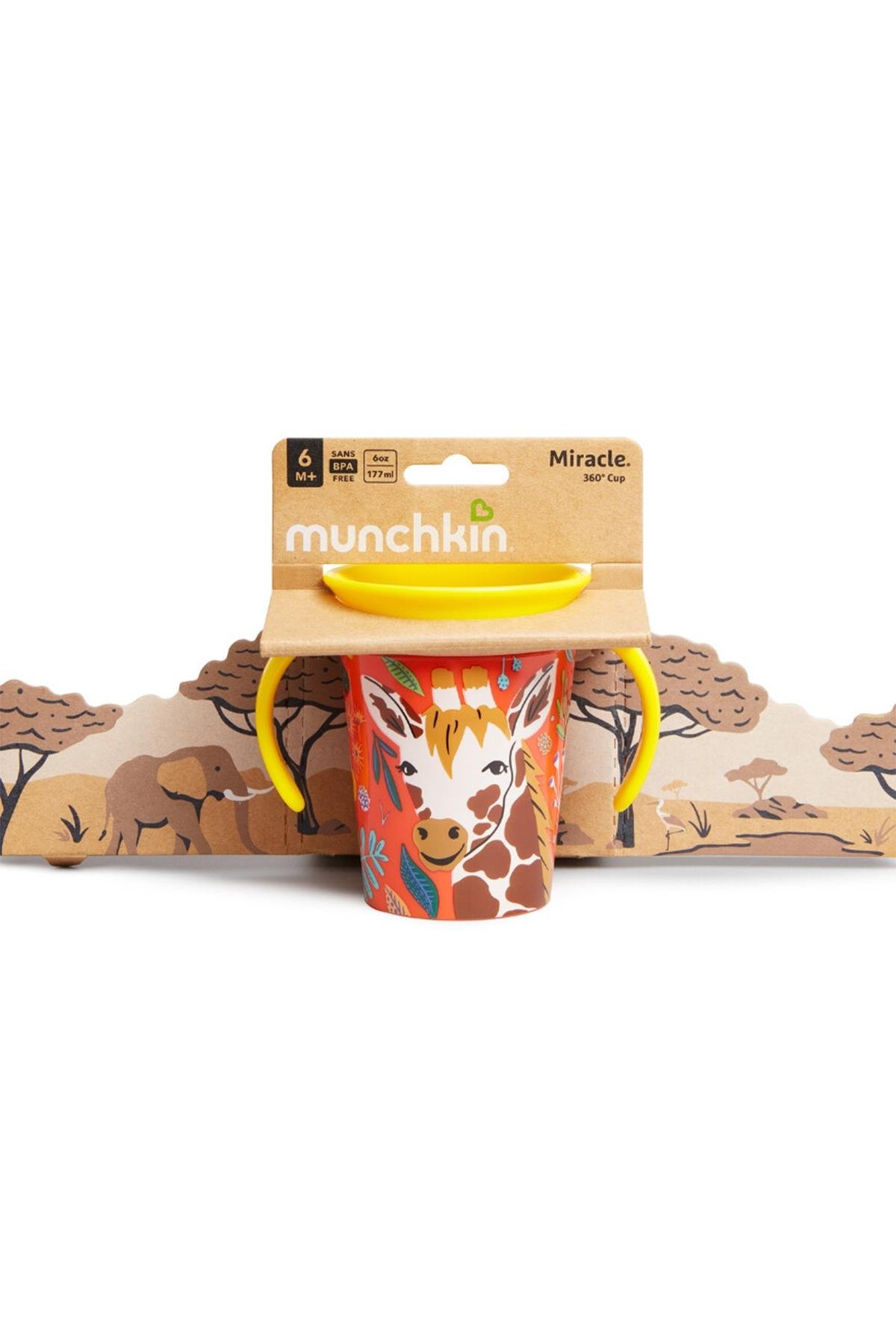 Munchkin Mucize  360°  Wildlove Alıştırma Bardağı  6ay+ Zürafa