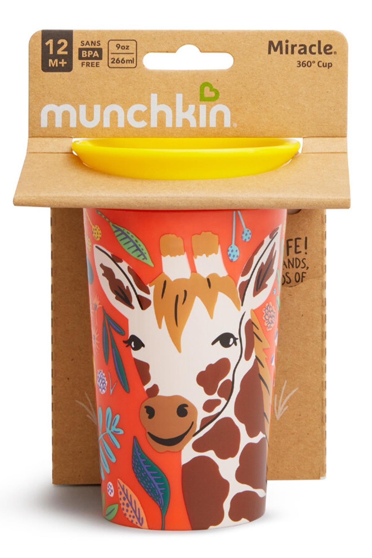 Munchkin Mucize  360°  Wildlove Alıştırma Bardağı  12ay+ Zürafa