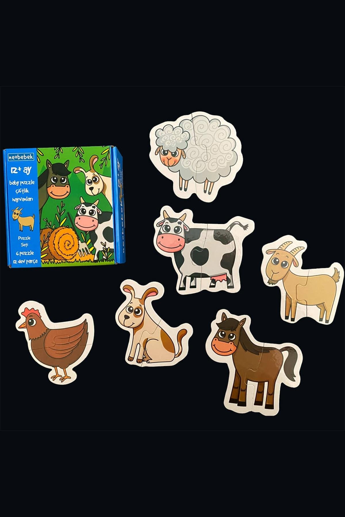Neo Bebek / Baby Puzzle - Çiftlik Hayvanları Çok Renkli
