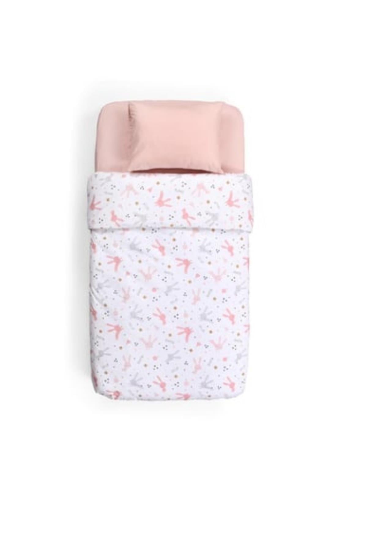 Nevresim Takımı / 2 parça Rabbit Pembe