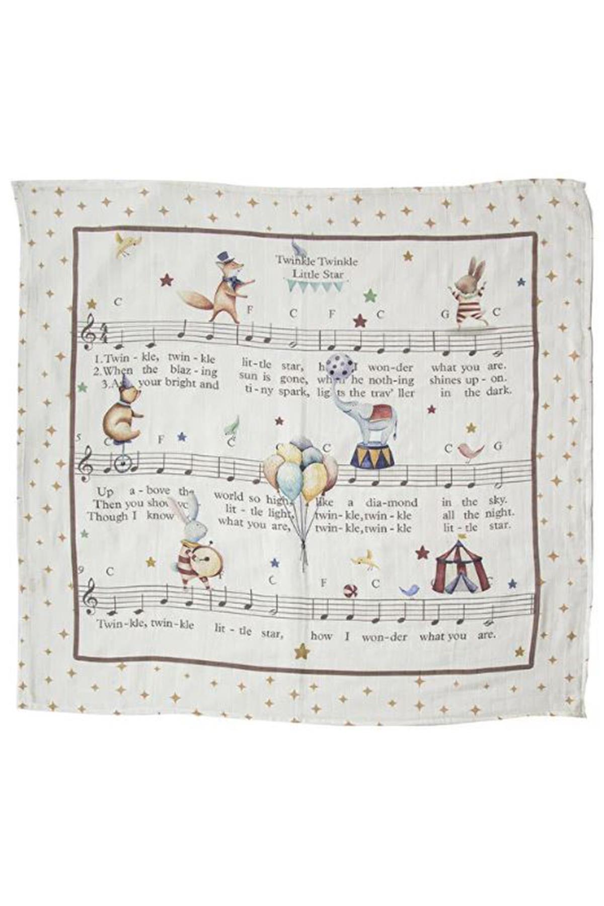 Nilue / Natural Circus Muslin Örtü Çok Renkli