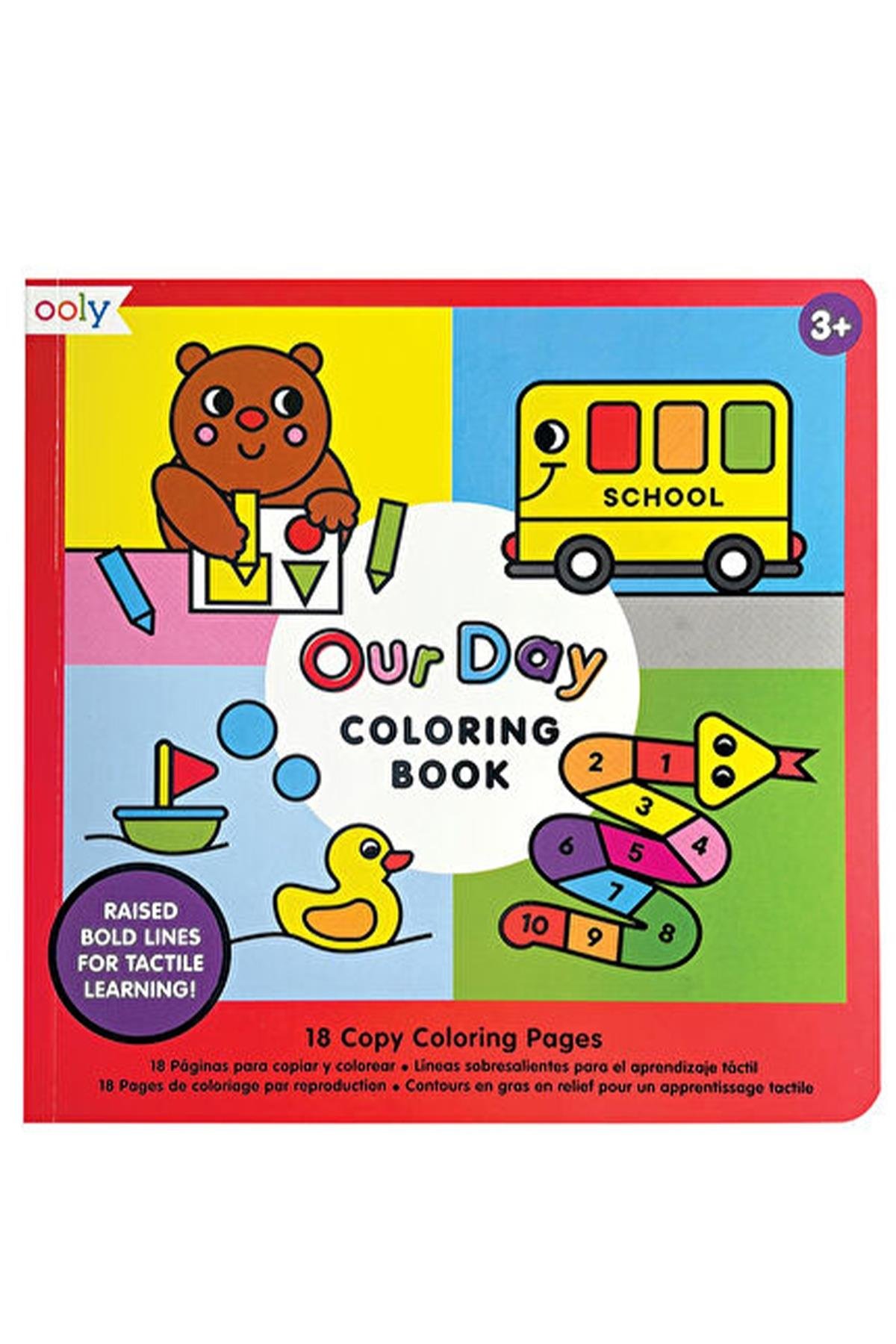 Ooly Boyama Kitabı - Our Day Çok Renkli