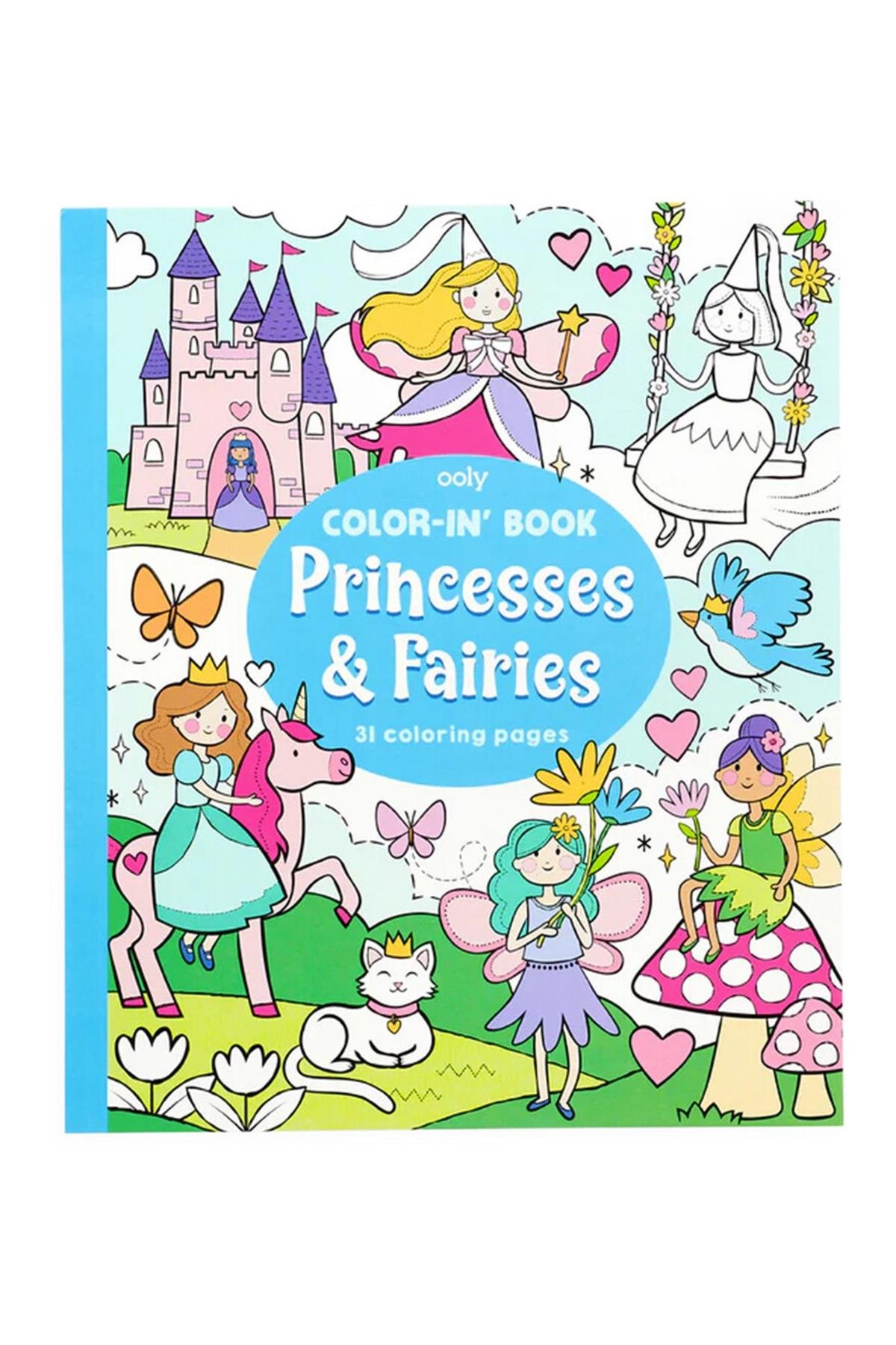 Ooly Boyama Kitabı - Princesses & Fairies Çok Renkli