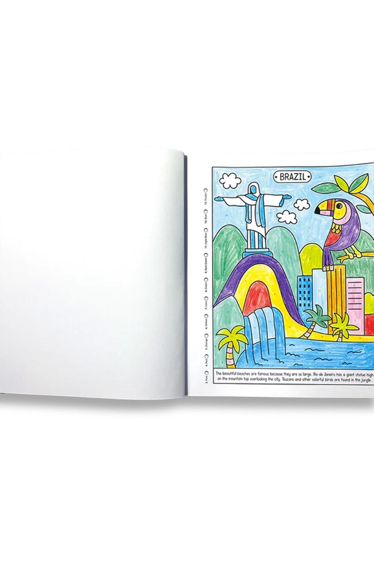 Ooly Color By Numbers Sayılarla Boyama Kitabı - Wonderful World Çok Renkli