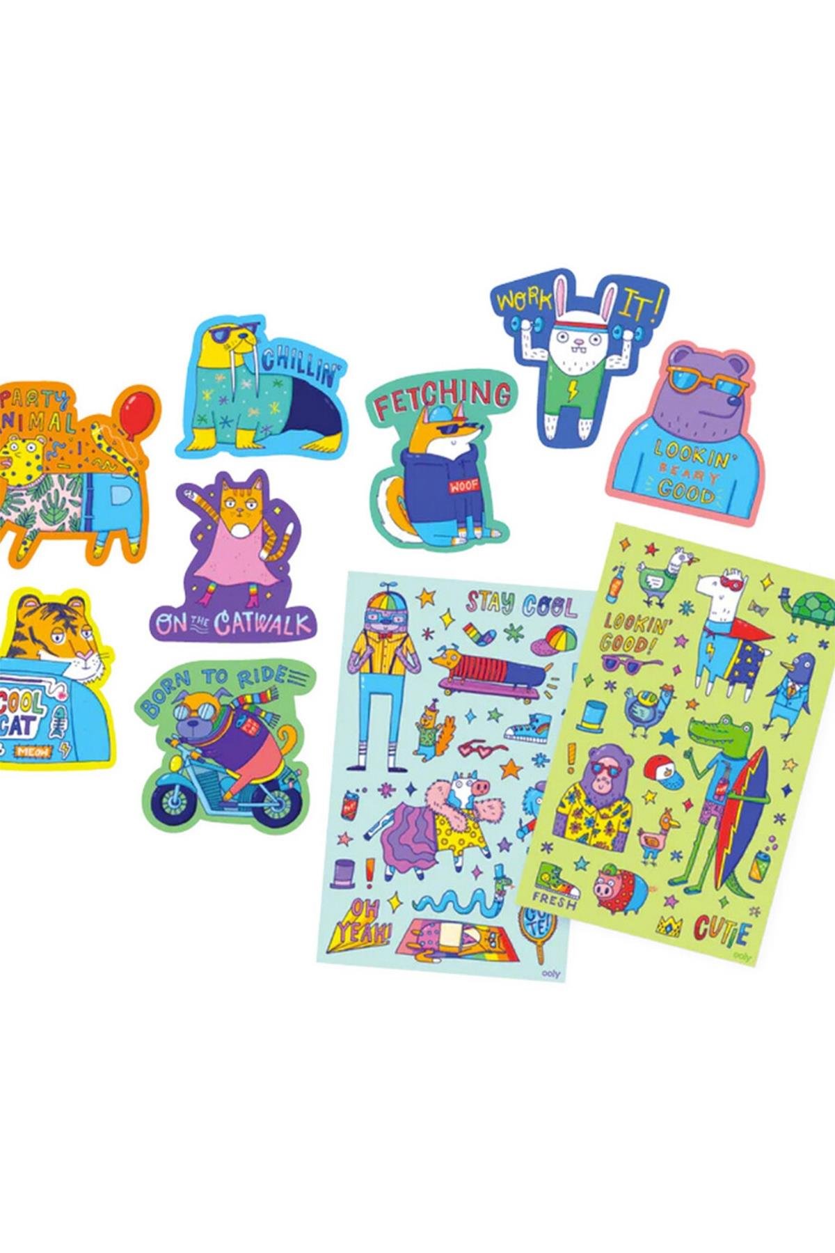 Ooly Kokulu Sticker Seti - Dressed To Impress Çok Renkli