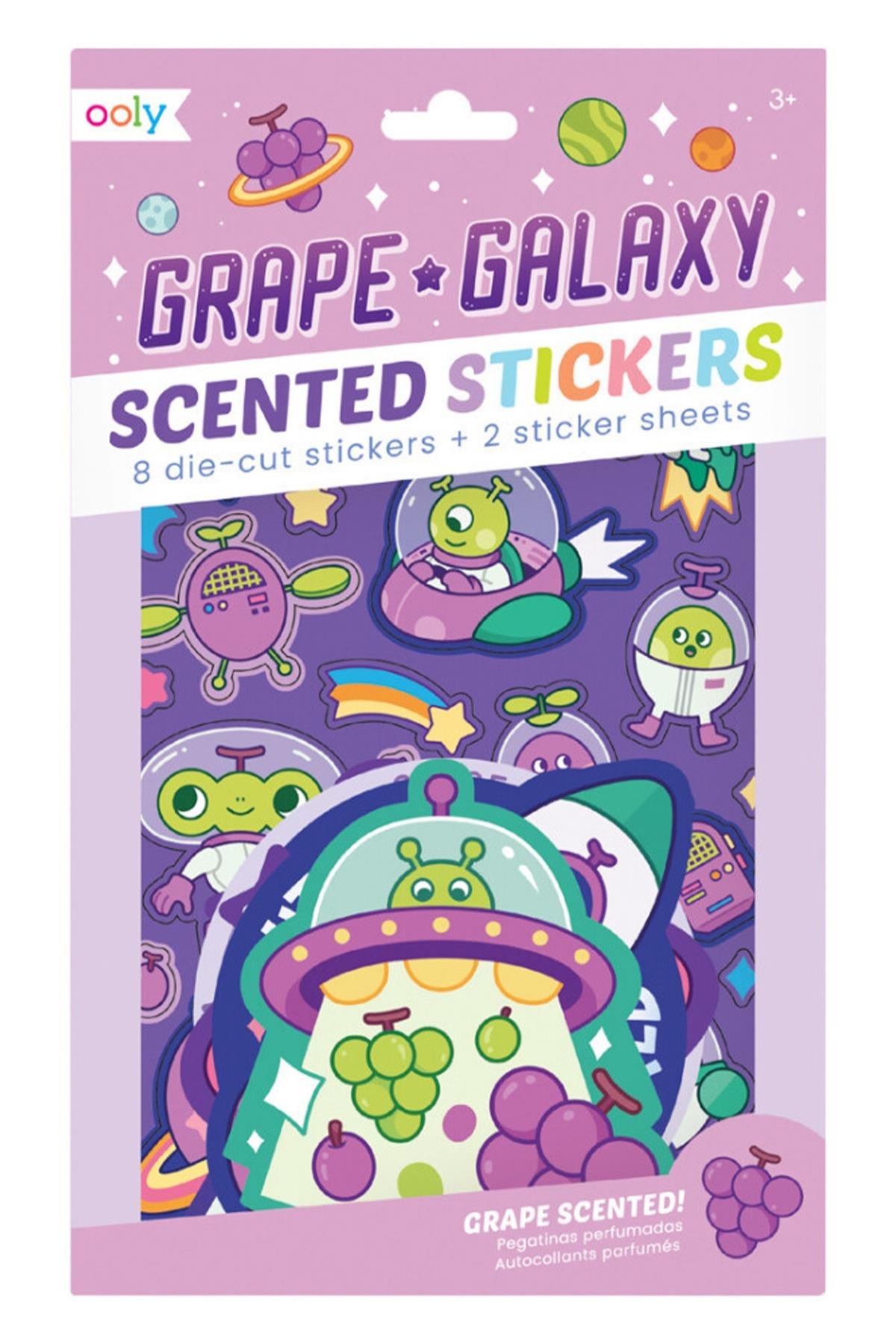 Ooly Kokulu Sticker Seti - Galaxy Grape Çok Renkli