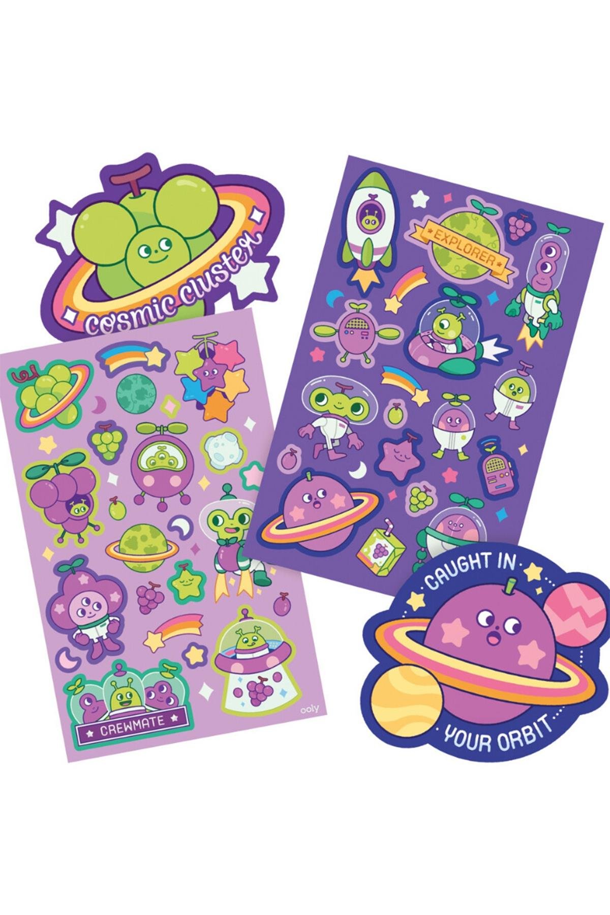 Ooly Kokulu Sticker Seti - Galaxy Grape Çok Renkli