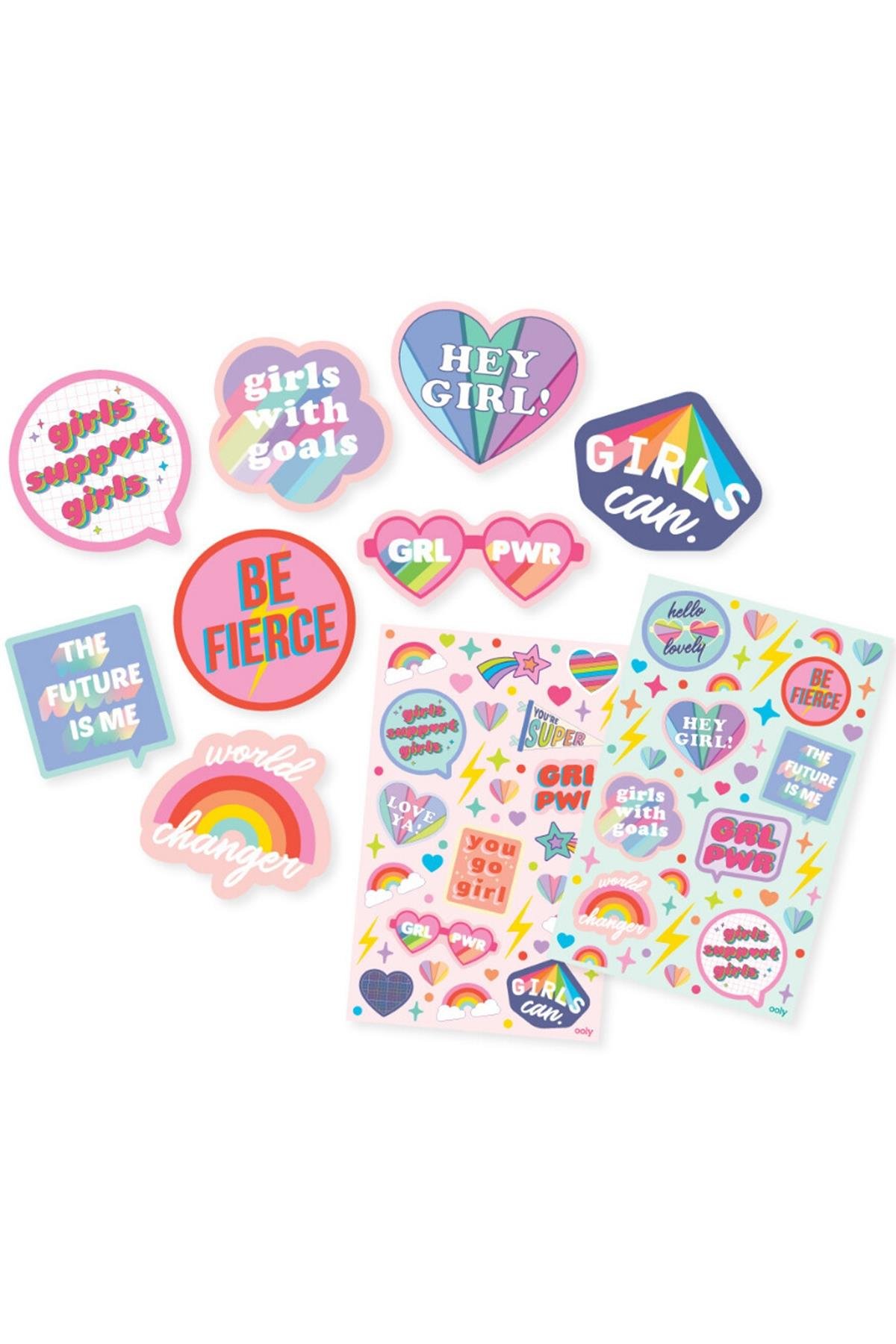 Ooly Kokulu Sticker Seti - Girl Power Çok Renkli