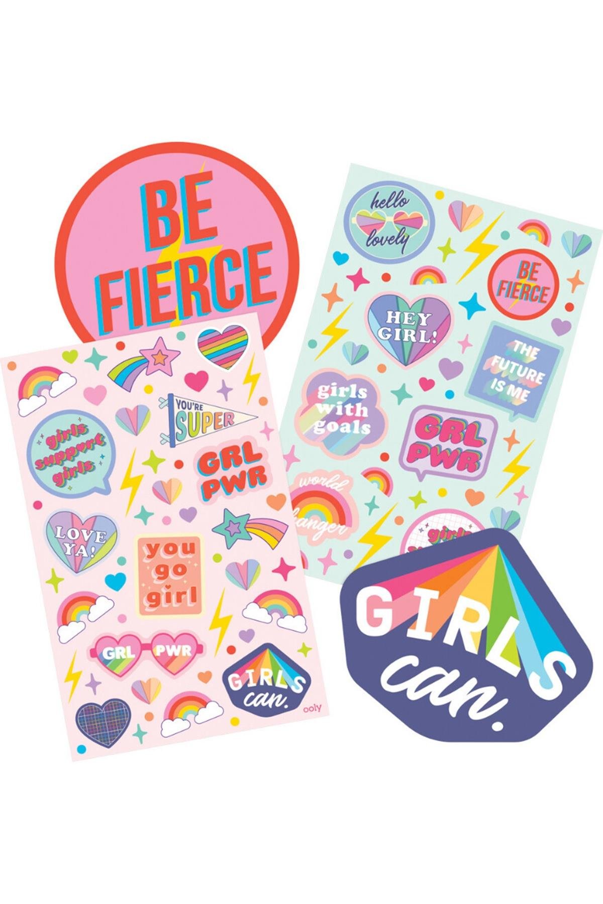 Ooly Kokulu Sticker Seti - Girl Power Çok Renkli