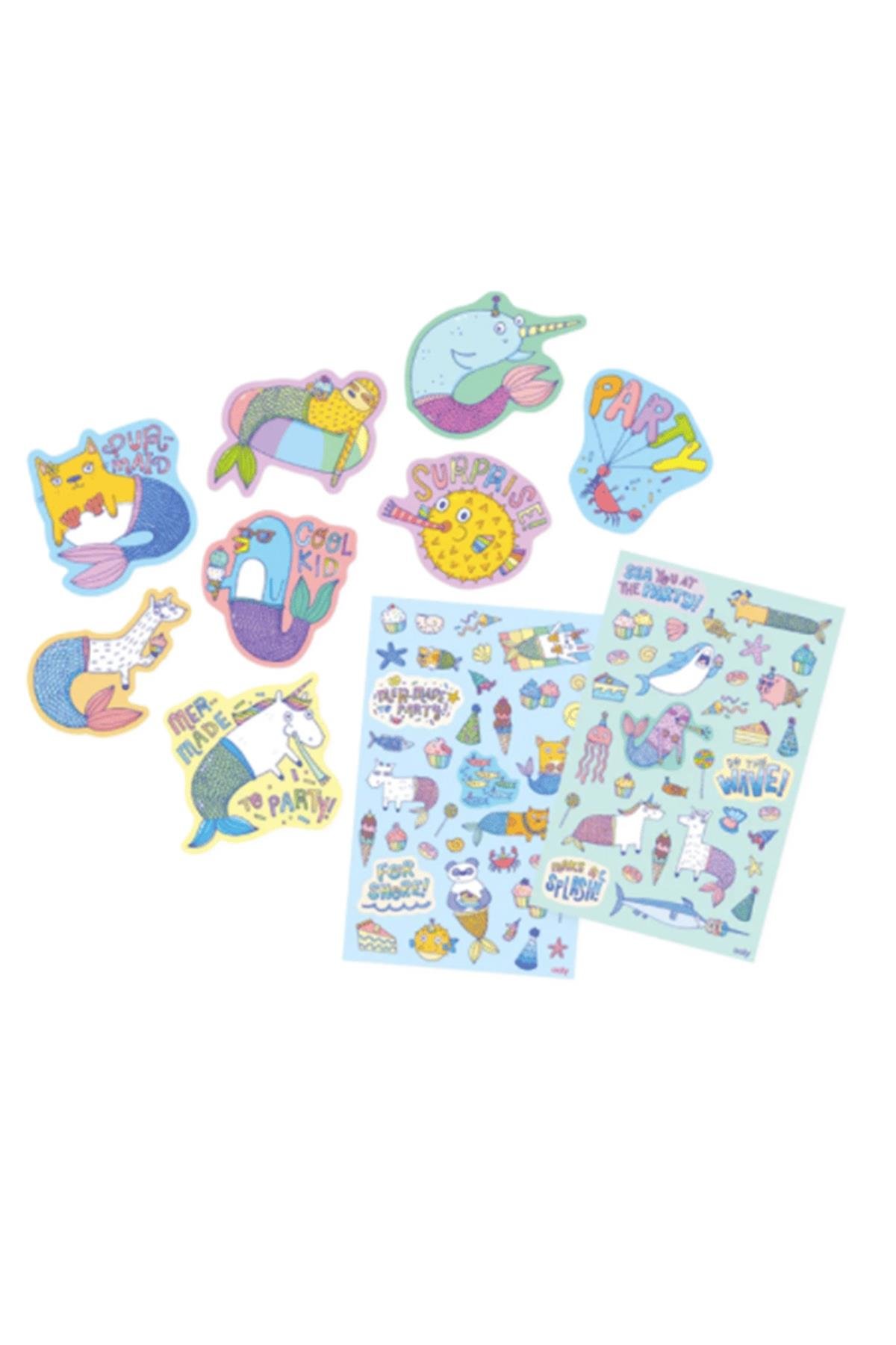 Ooly Kokulu Sticker Seti - Mer-Made To Party Çok Renkli