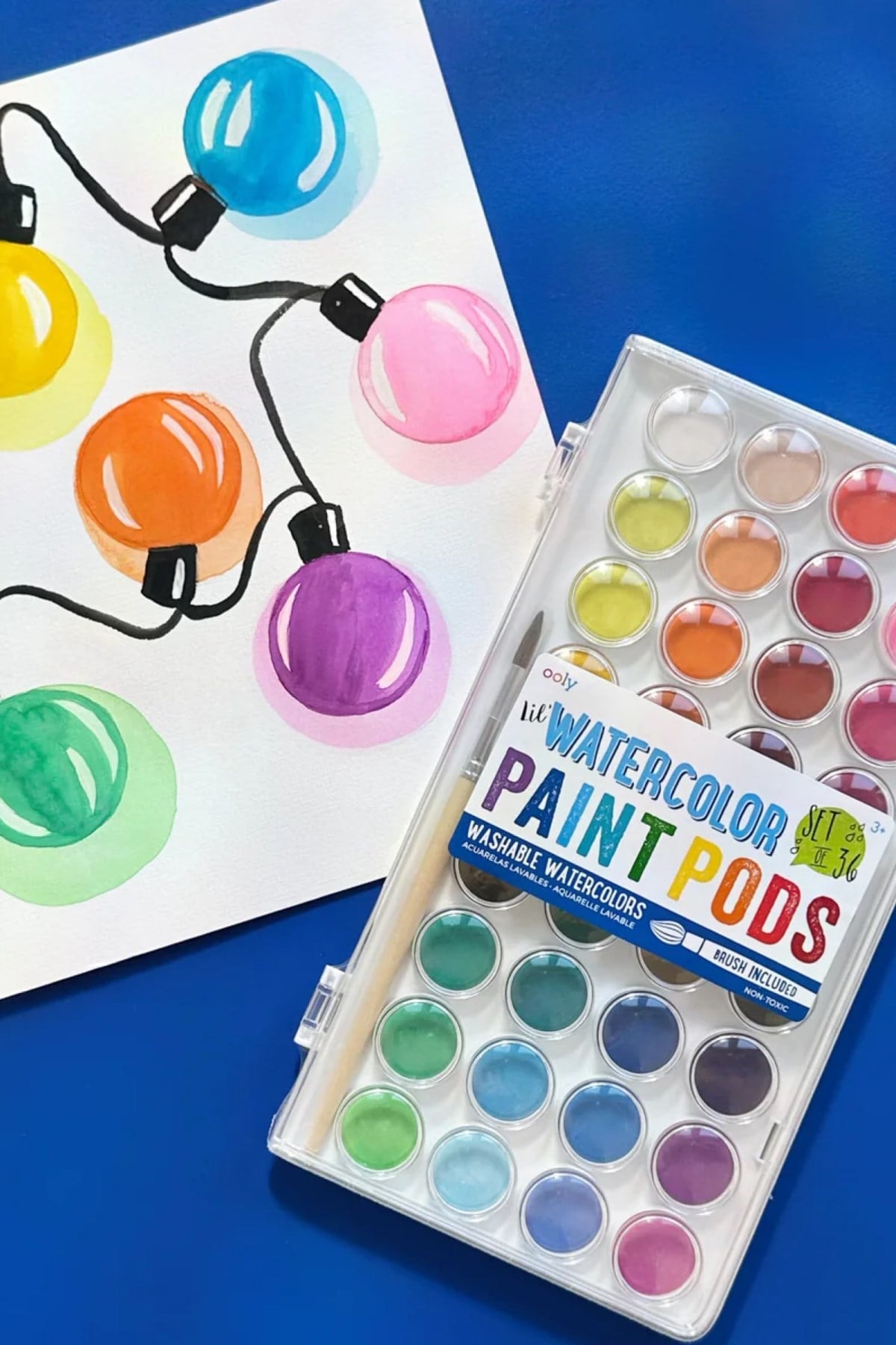 Ooly Lil Paint Pods 36'lı Sulu Boya Çok Renkli