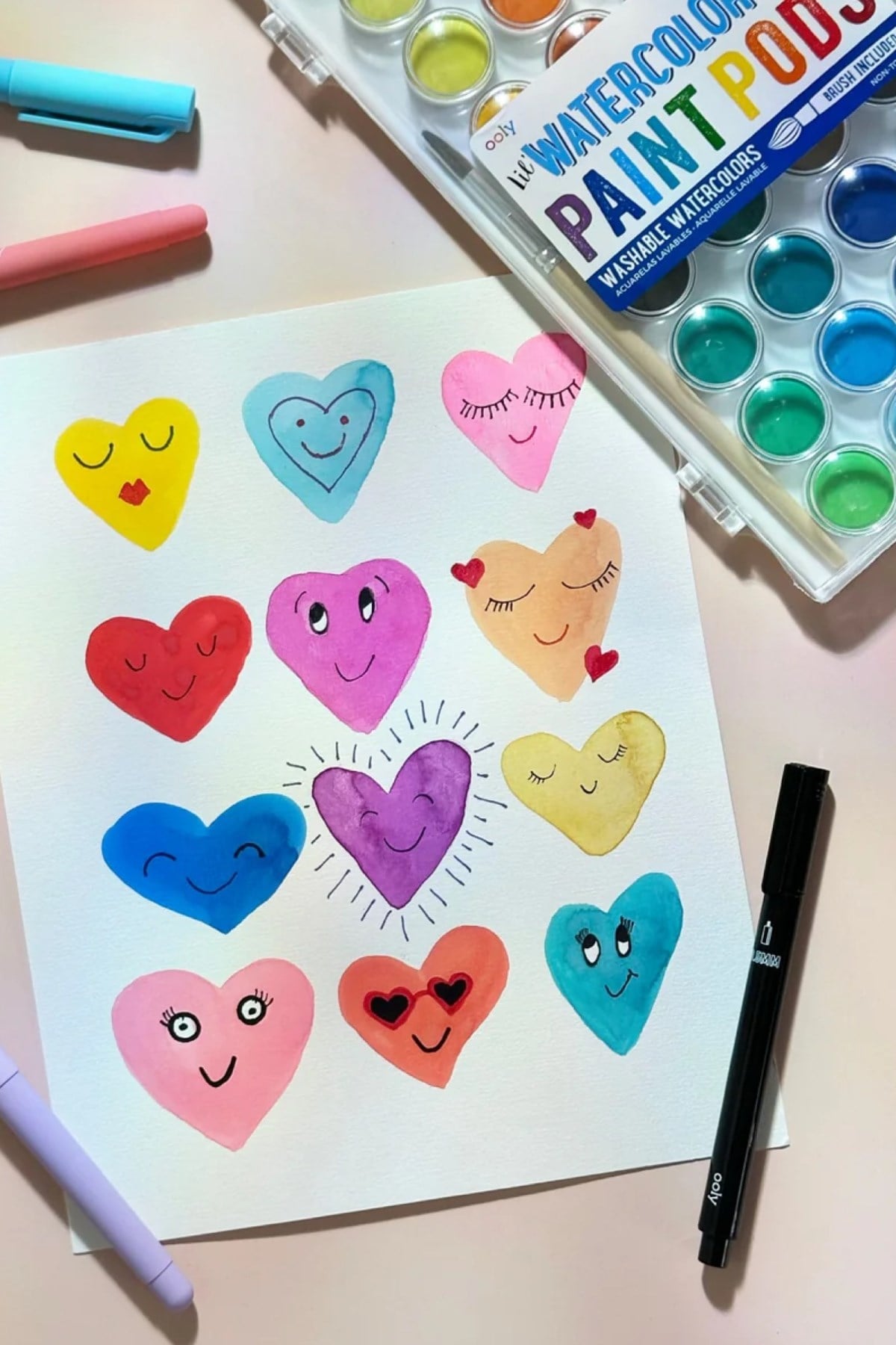 Ooly Lil Paint Pods 36'lı Sulu Boya Çok Renkli