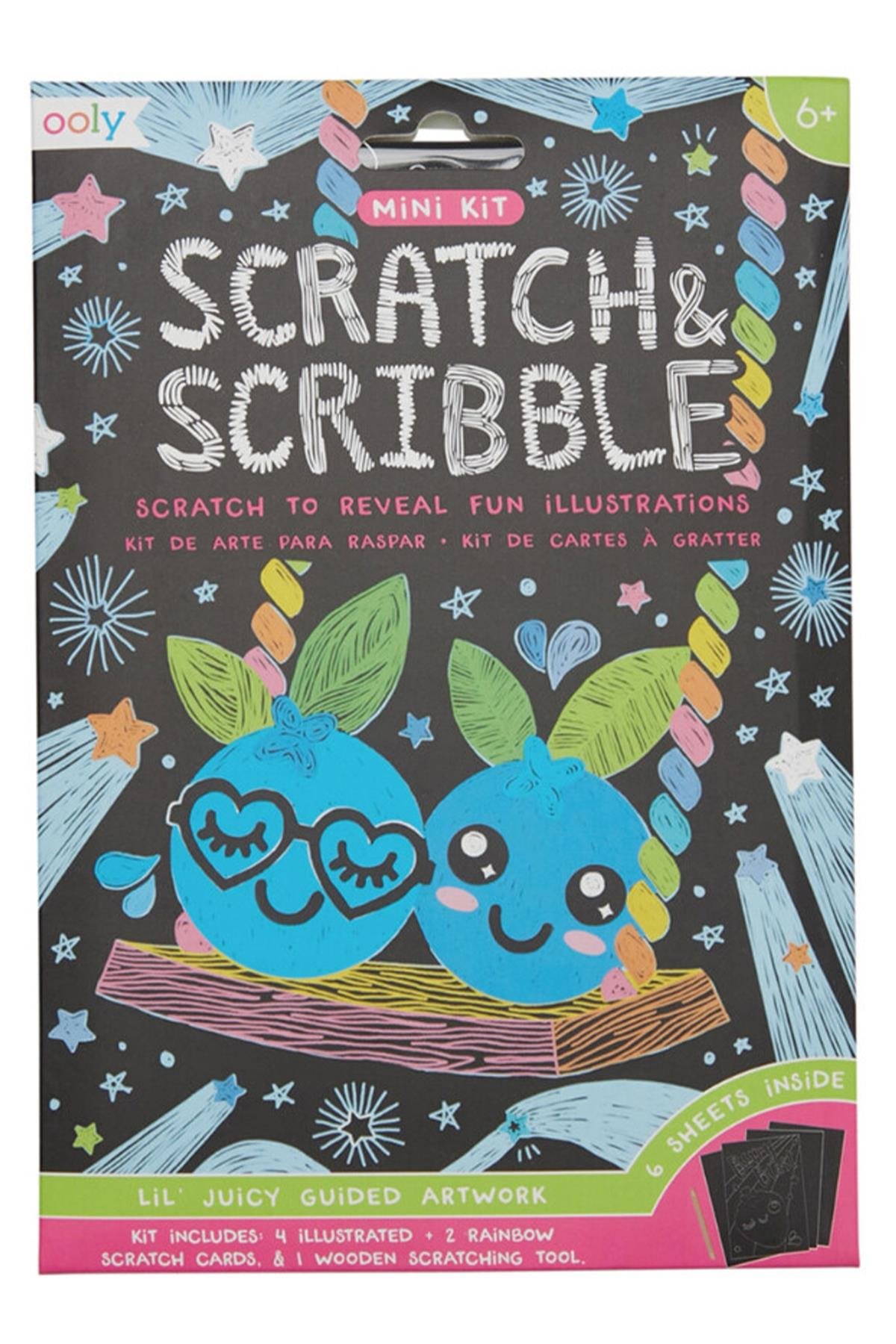 Ooly Mini Scratch & Scribble - Lil’ Juicy Çok Renkli