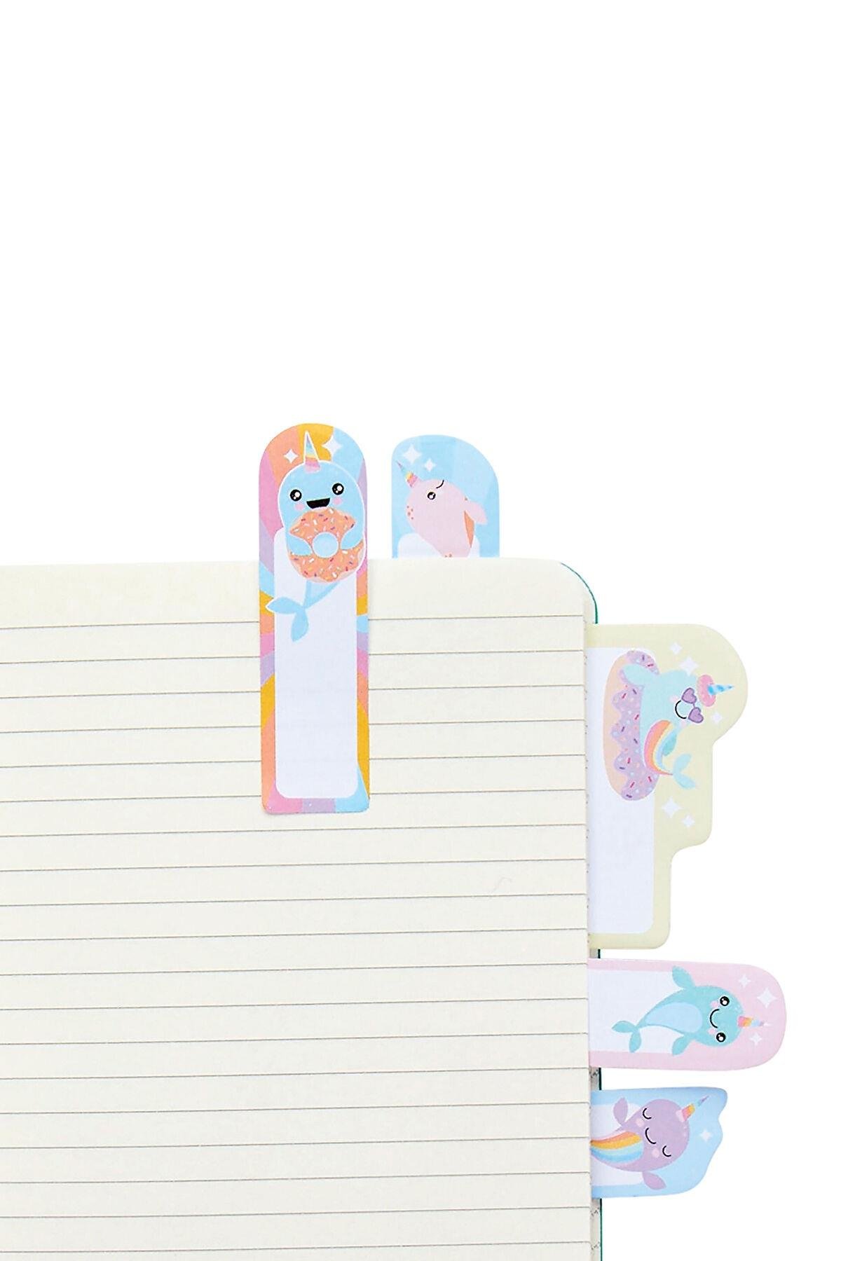 Ooly Note Pals Yapışkanlı Etiket Seti - Nom Nom Narwhals Çok Renkli