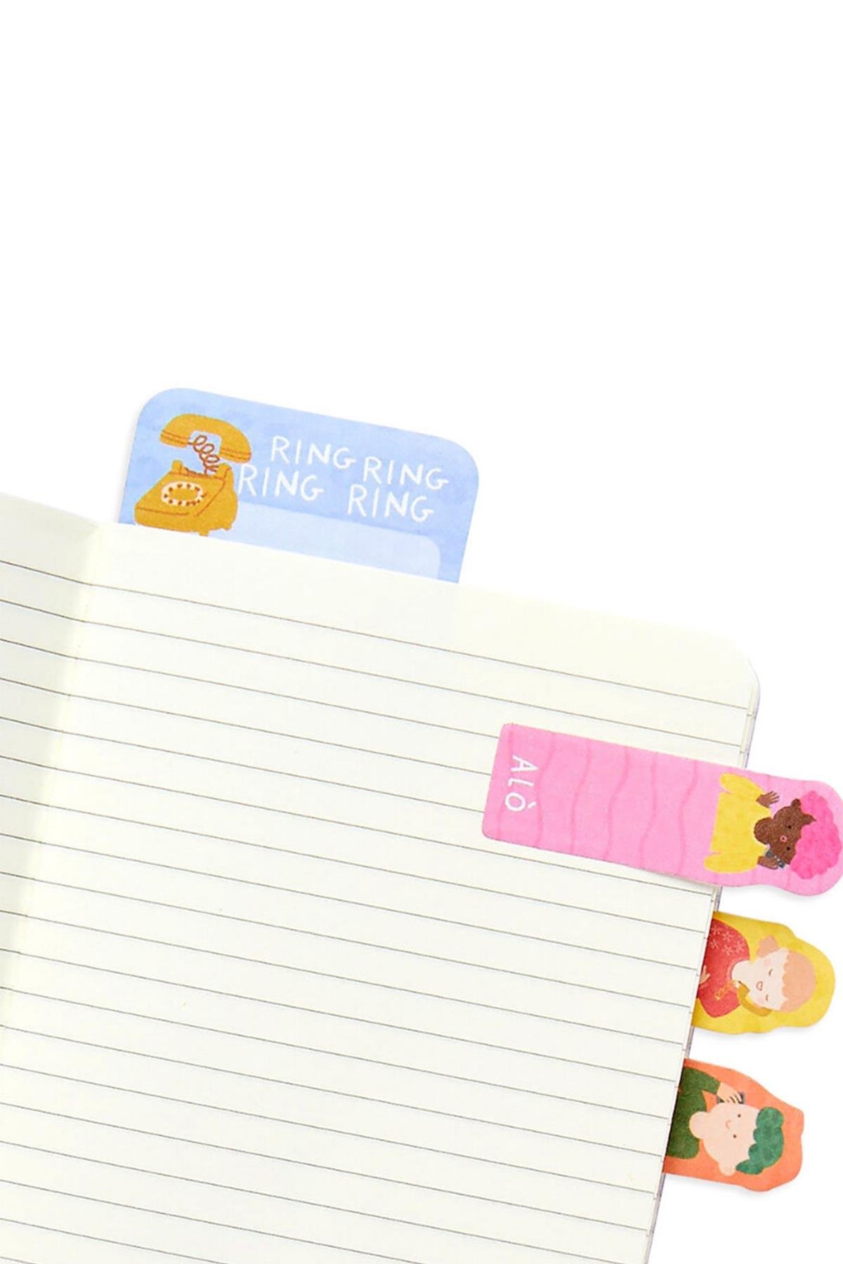 Ooly Note Pals Yapışkanlı Etiket Seti - Call Me Çok Renkli