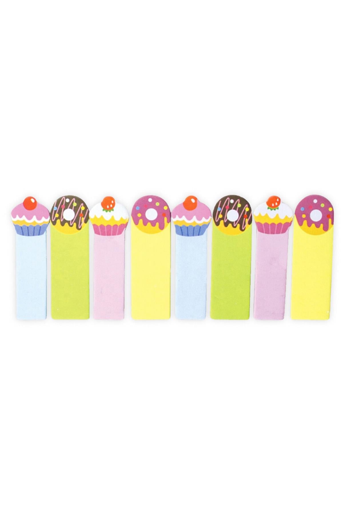 Ooly Note Pals Yapışkanlı Etiket Seti - Donuts & Cupcakes Çok Renkli