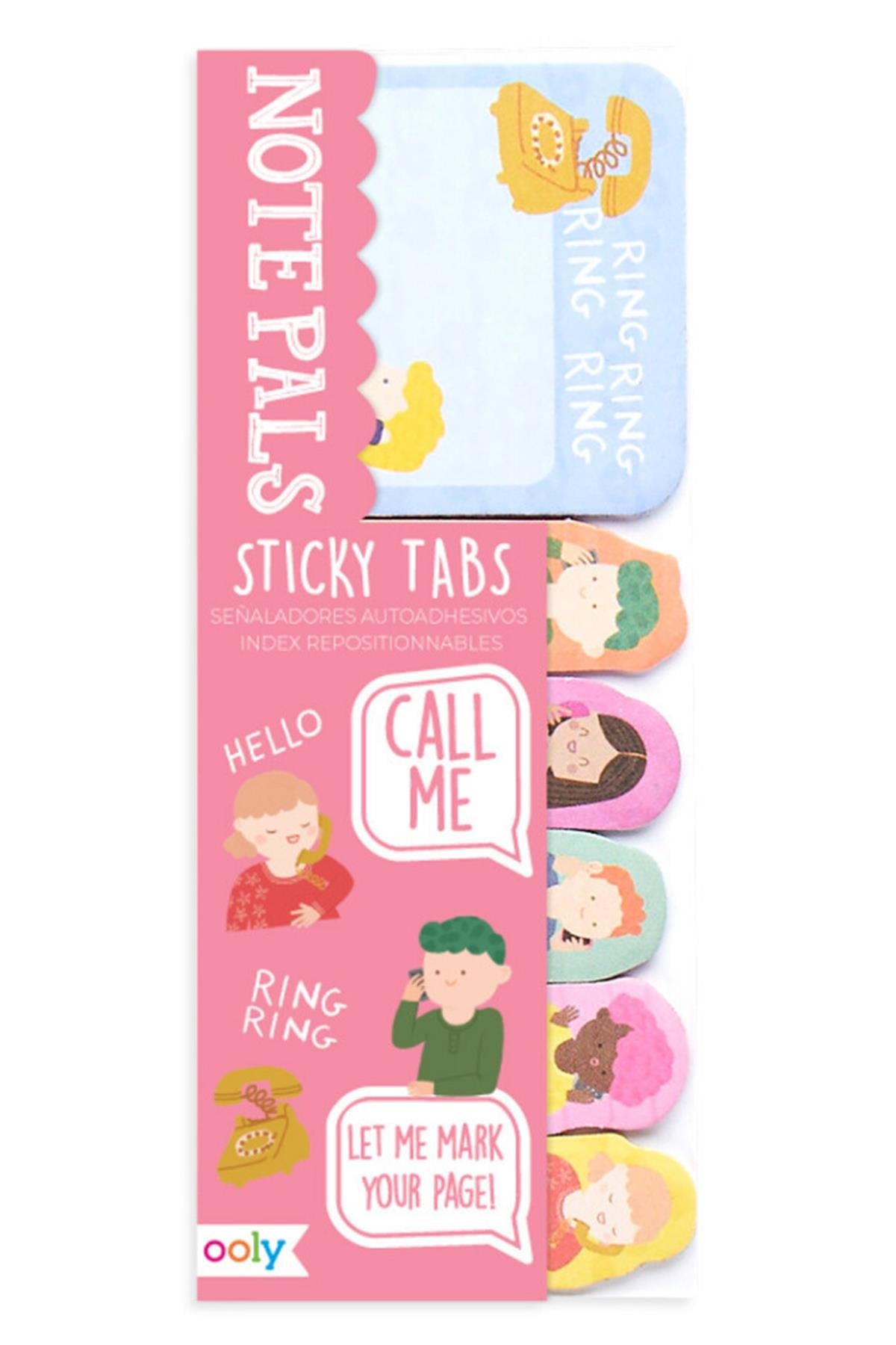 Ooly Note Pals Yapışkanlı Etiket Seti - Call Me Çok Renkli