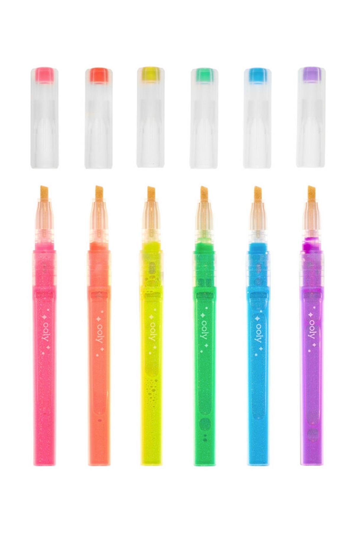 Ooly Oh My Glitter Neon 6’lı Highlighter Çok Renkli