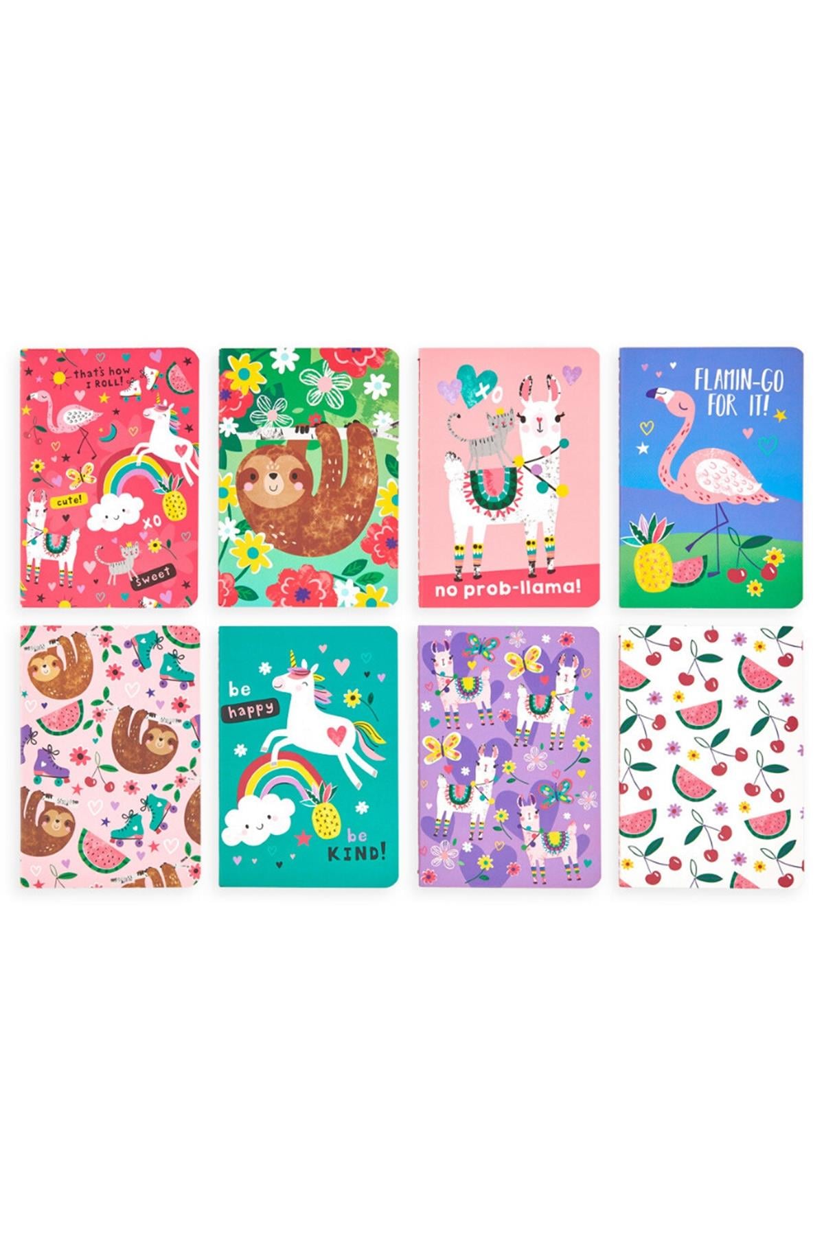 Ooly Pocket Pal Mini 8li Defter Seti - Funtastic Friends Çok Renkli