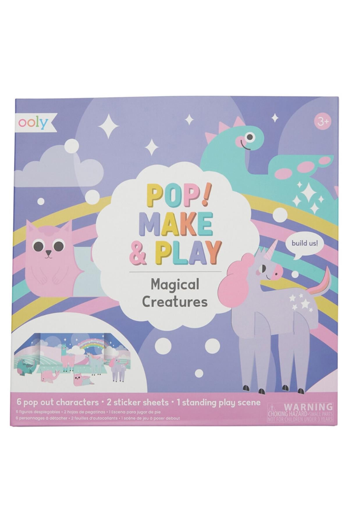 Ooly Pop! Make& Play Açılabilir Oyun Seti - Magical Creatures Çok Renkli