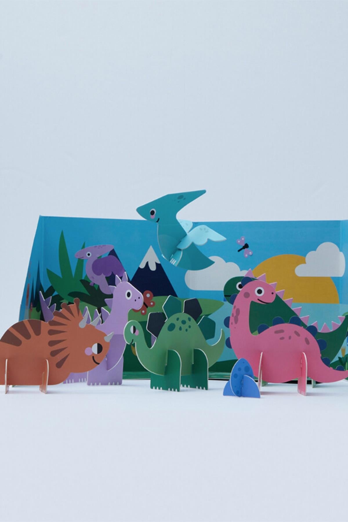Ooly Pop! Make& Play Açılabilir Oyun Seti - Dino Land Çok Renkli