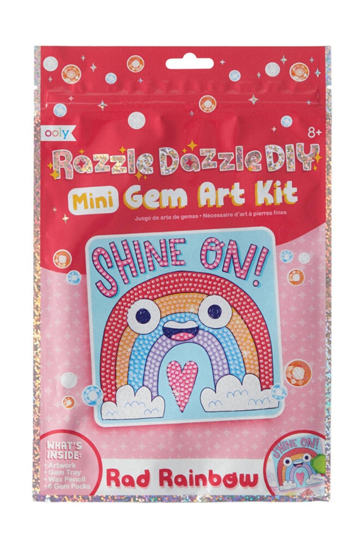 Ooly Razzle Dazzle Mini Kristal Sanat Seti - Rad Rainbow Çok Renkli
