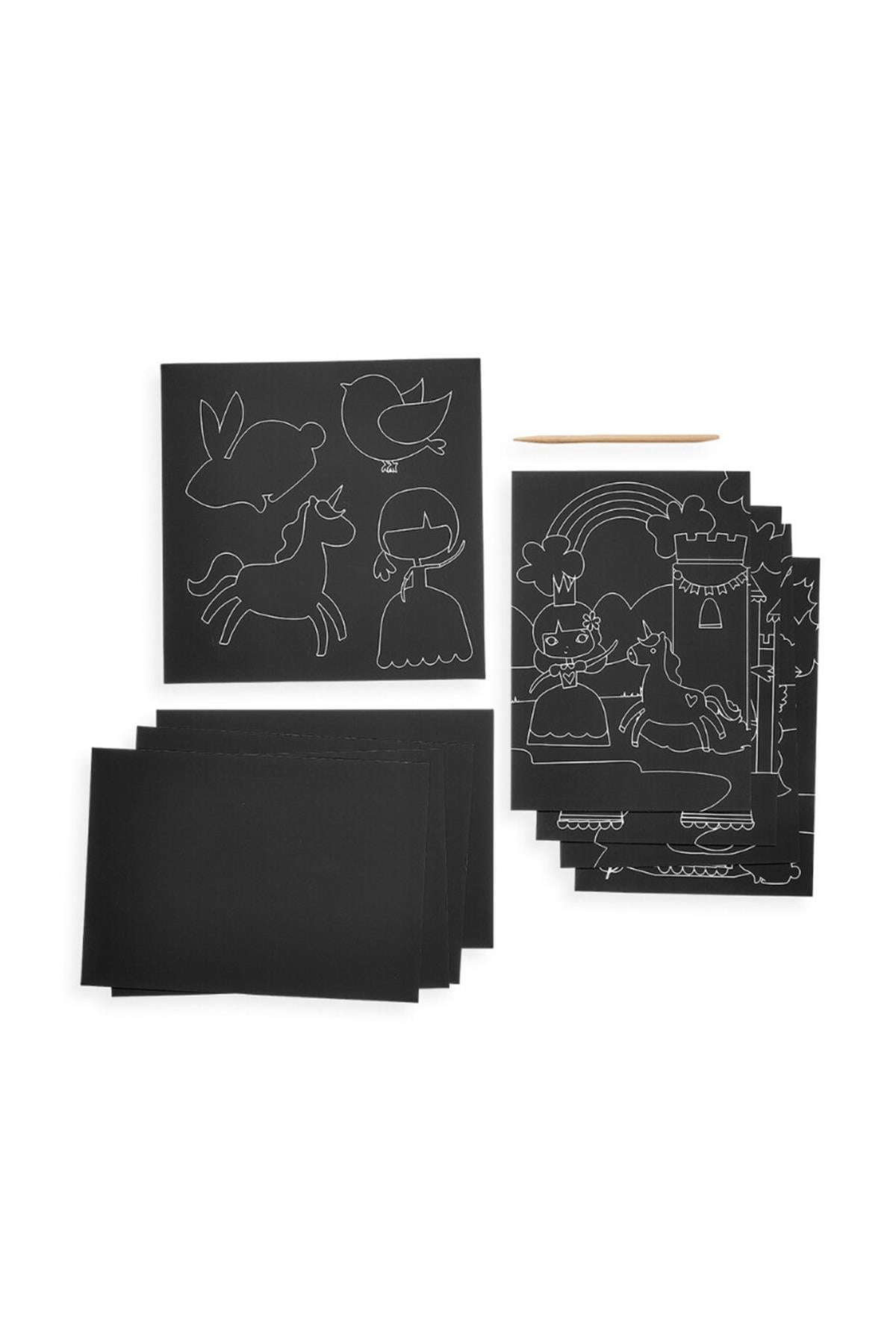 Ooly Scratch & Scribble - Princess Garden Çok Renkli