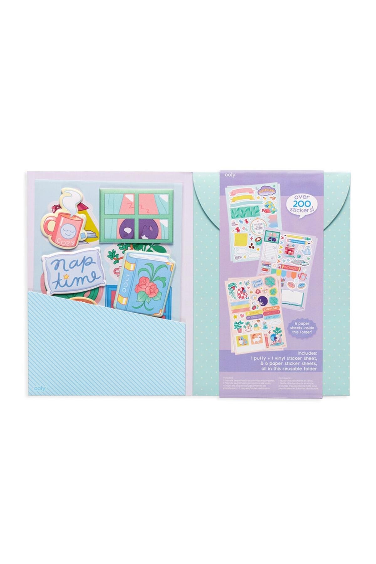 Ooly Sticker Stash Çıkartma Seti - Indoorsy Çok Renkli