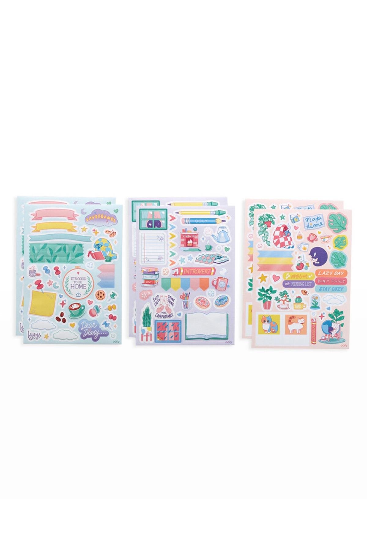 Ooly Sticker Stash Çıkartma Seti - Indoorsy Çok Renkli