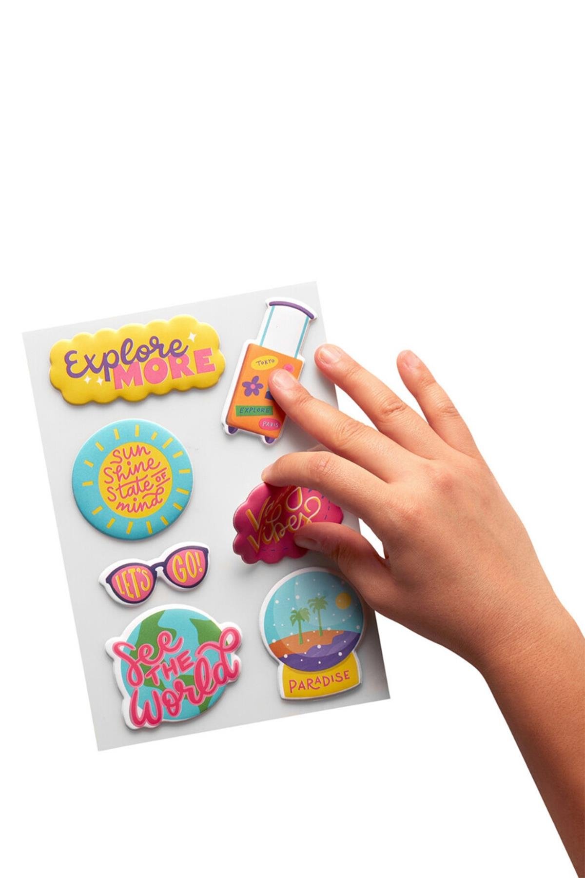 Ooly Sticker Stash Çıkartma Seti - Wanderlust Çok Renkli