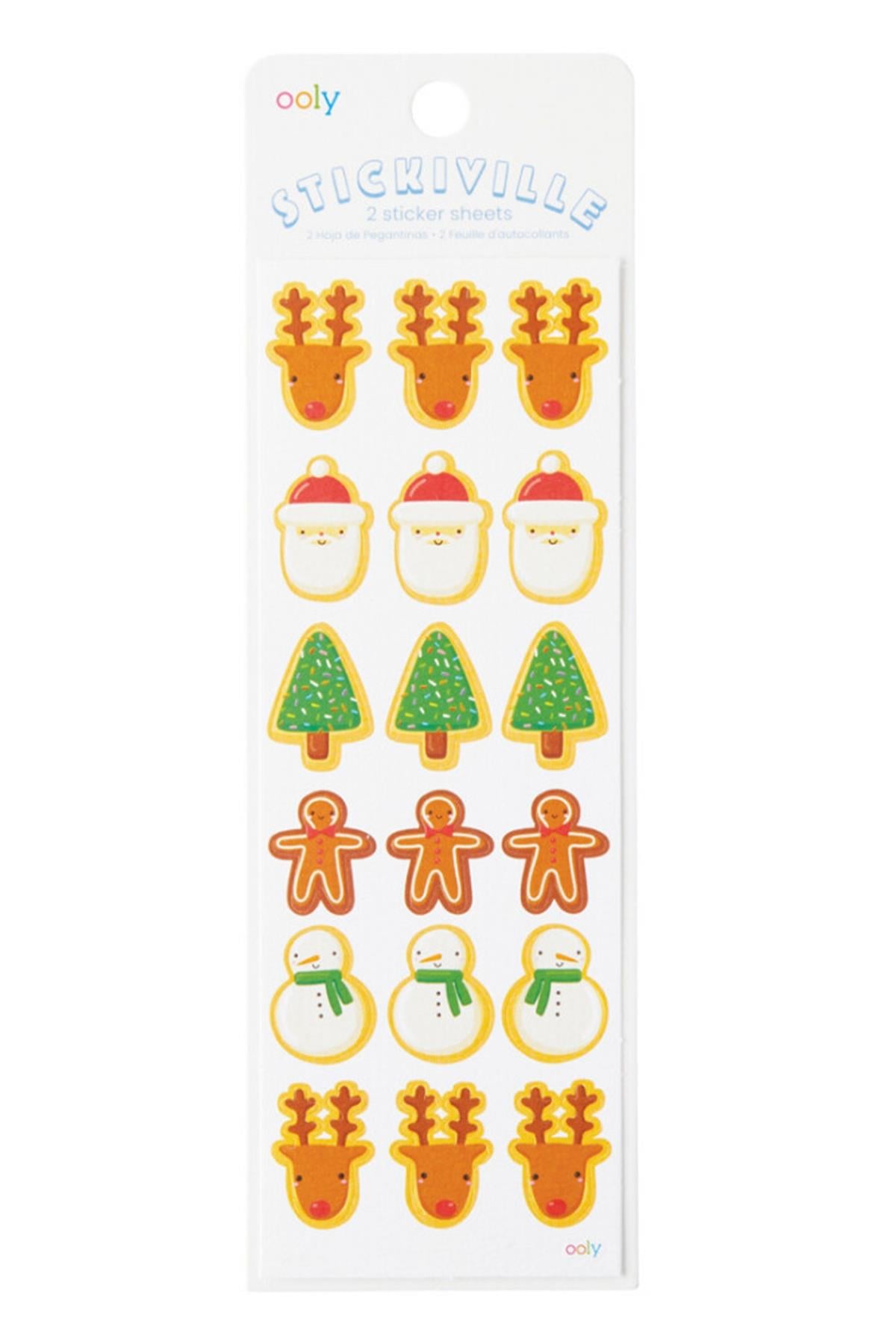 Ooly Stickiville Çıkartmalar - Christmas Cookies Çok Renkli