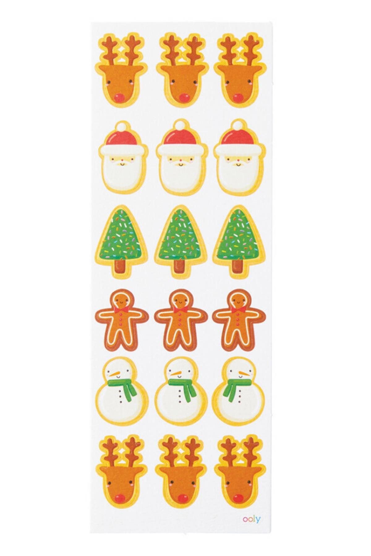 Ooly Stickiville Çıkartmalar - Christmas Cookies Çok Renkli