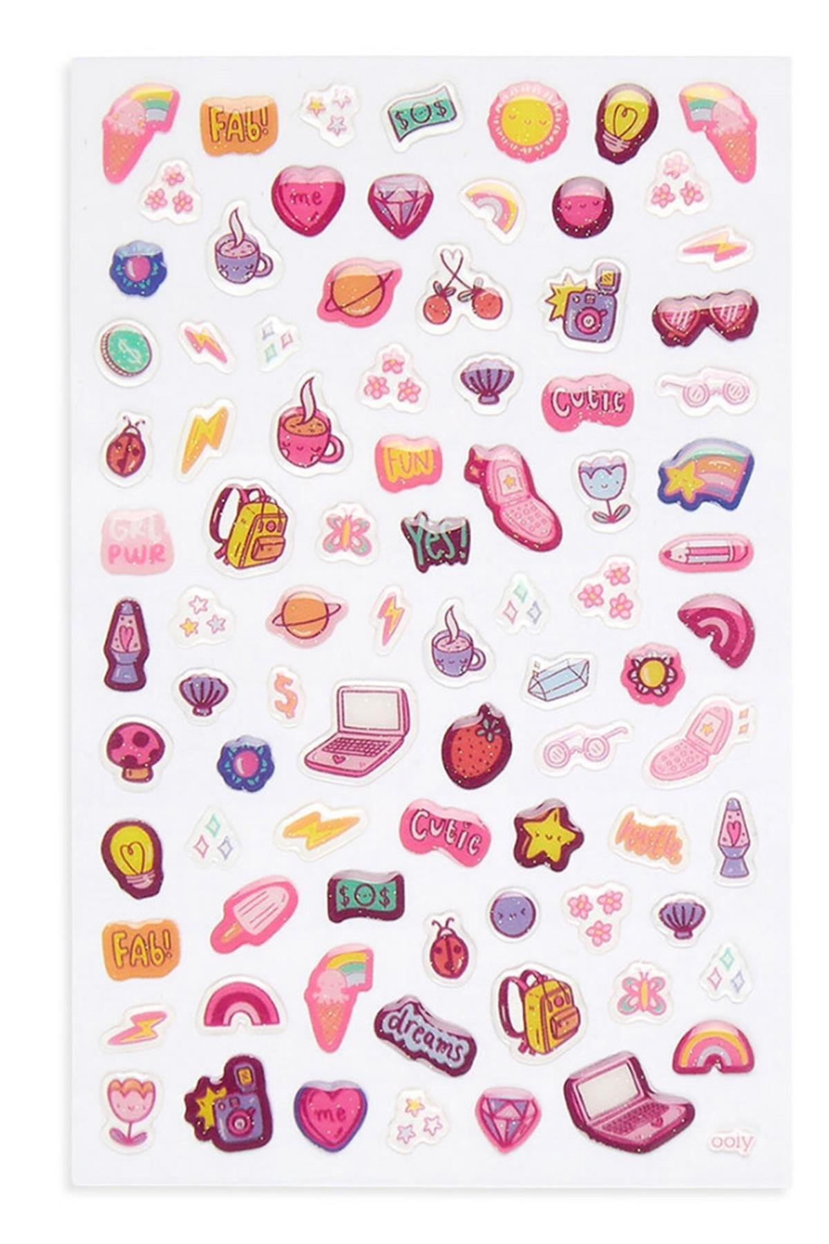 Ooly Stickiville Çıkartmalar - Girl Boss Çok Renkli