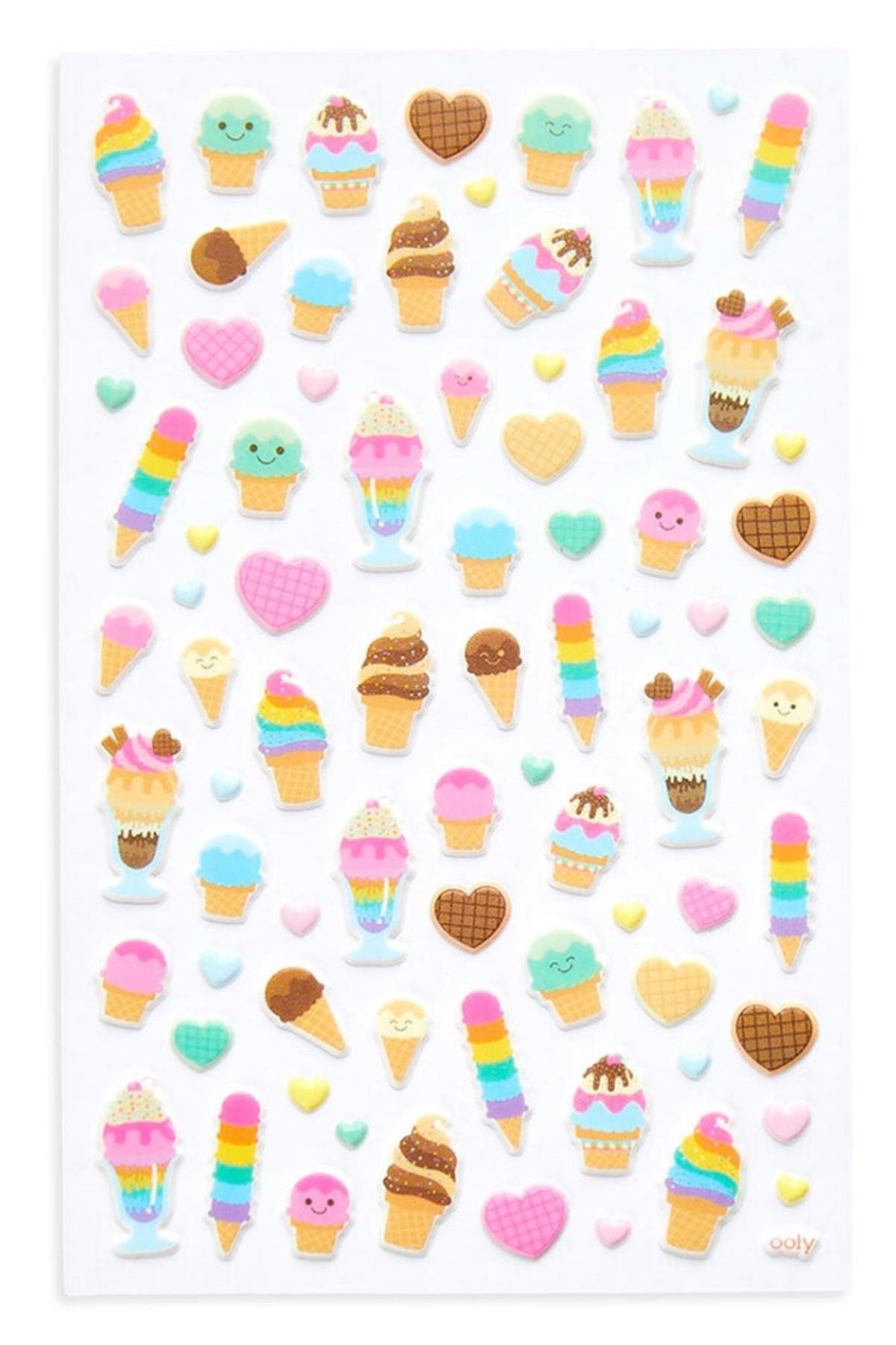 Ooly Stickiville Çıkartmalar - Ice Cream Dream Çok Renkli