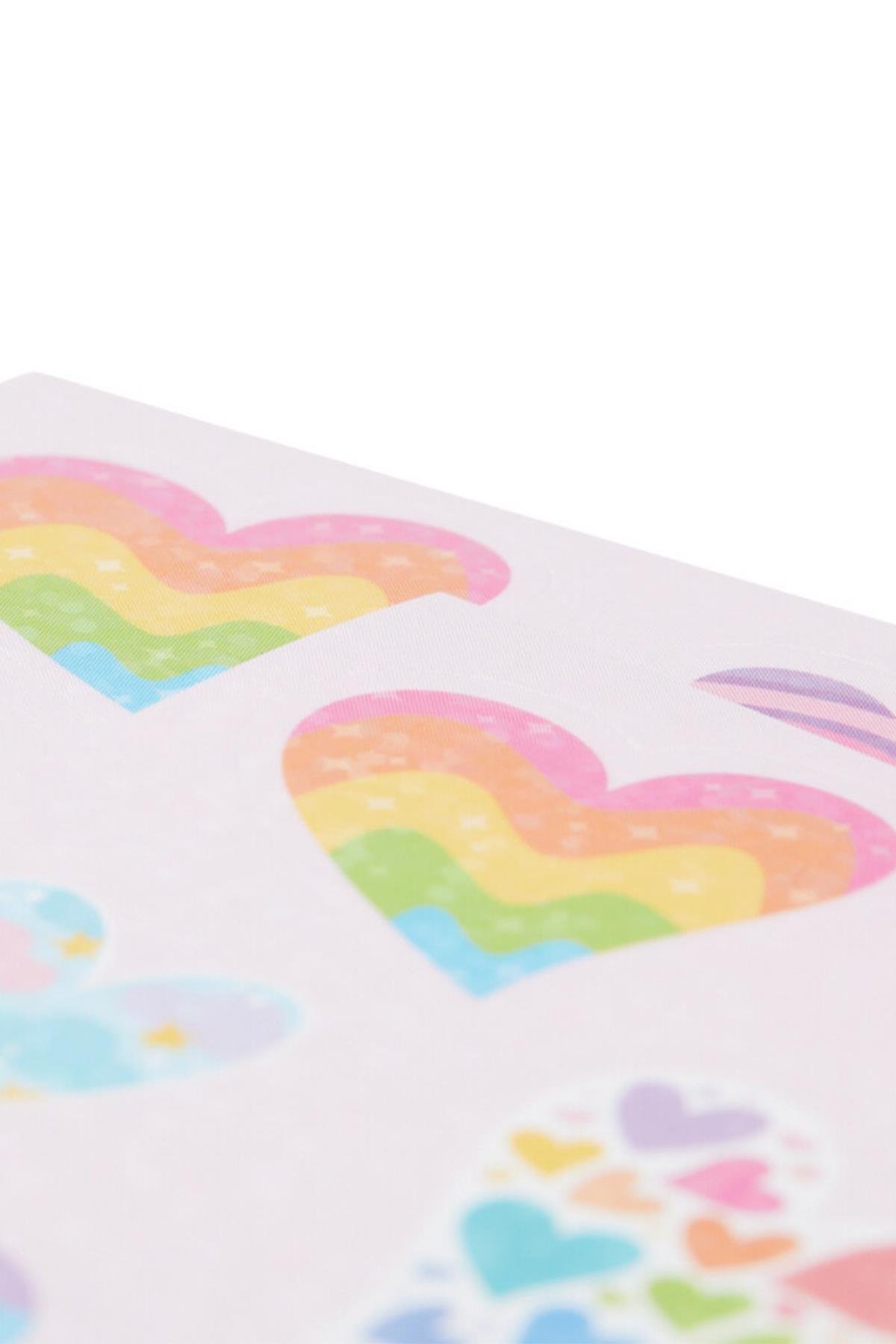 Ooly Stickiville Çıkartmalar - Rainbow Hearts Çok Renkli