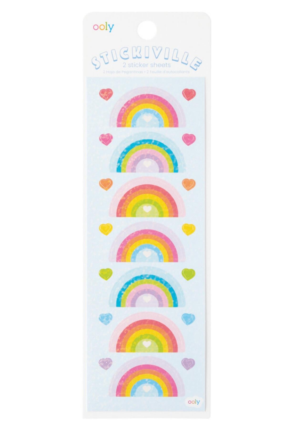 Ooly Stickiville Çıkartmalar - Rainbow Love Çok Renkli