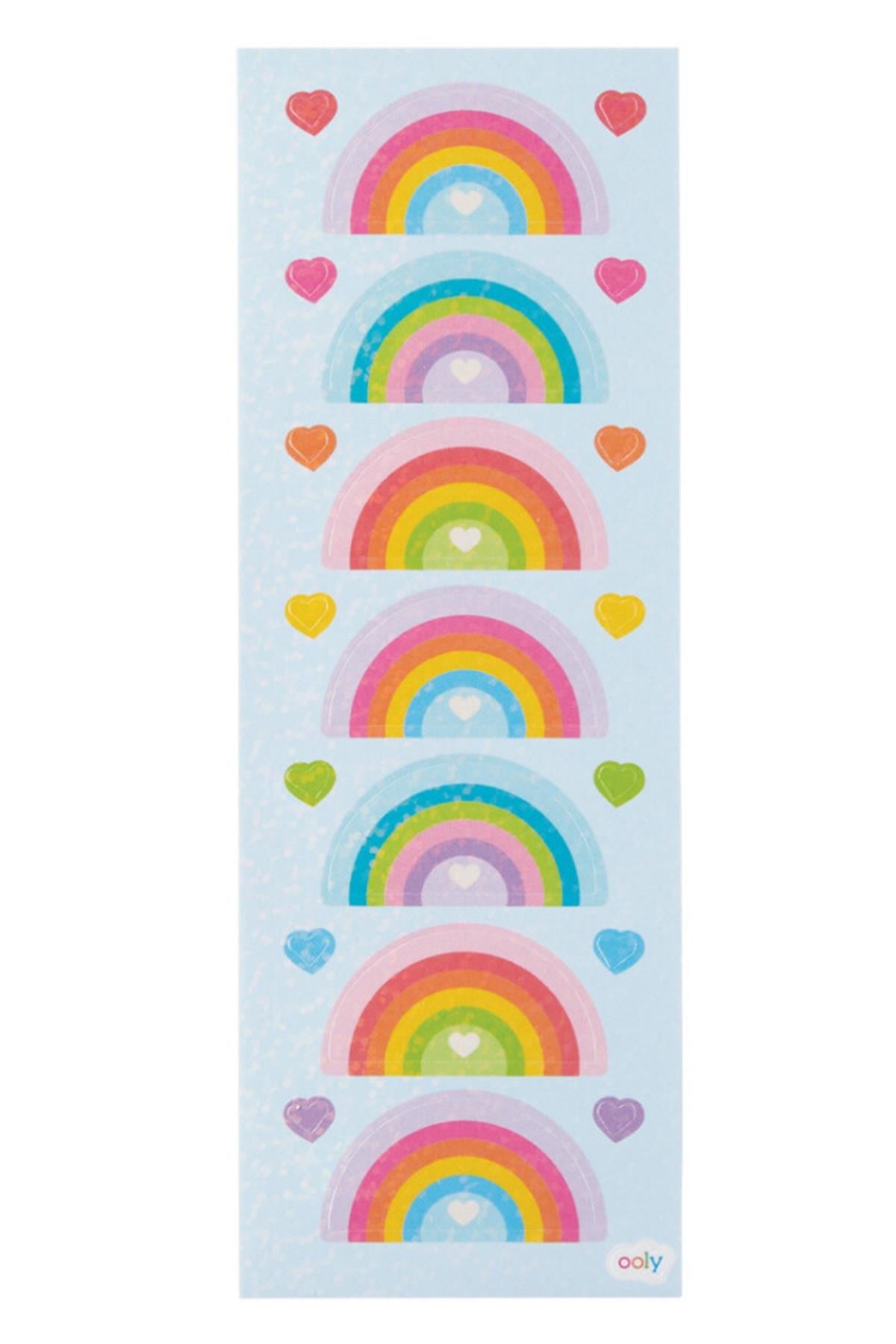Ooly Stickiville Çıkartmalar - Rainbow Love Çok Renkli