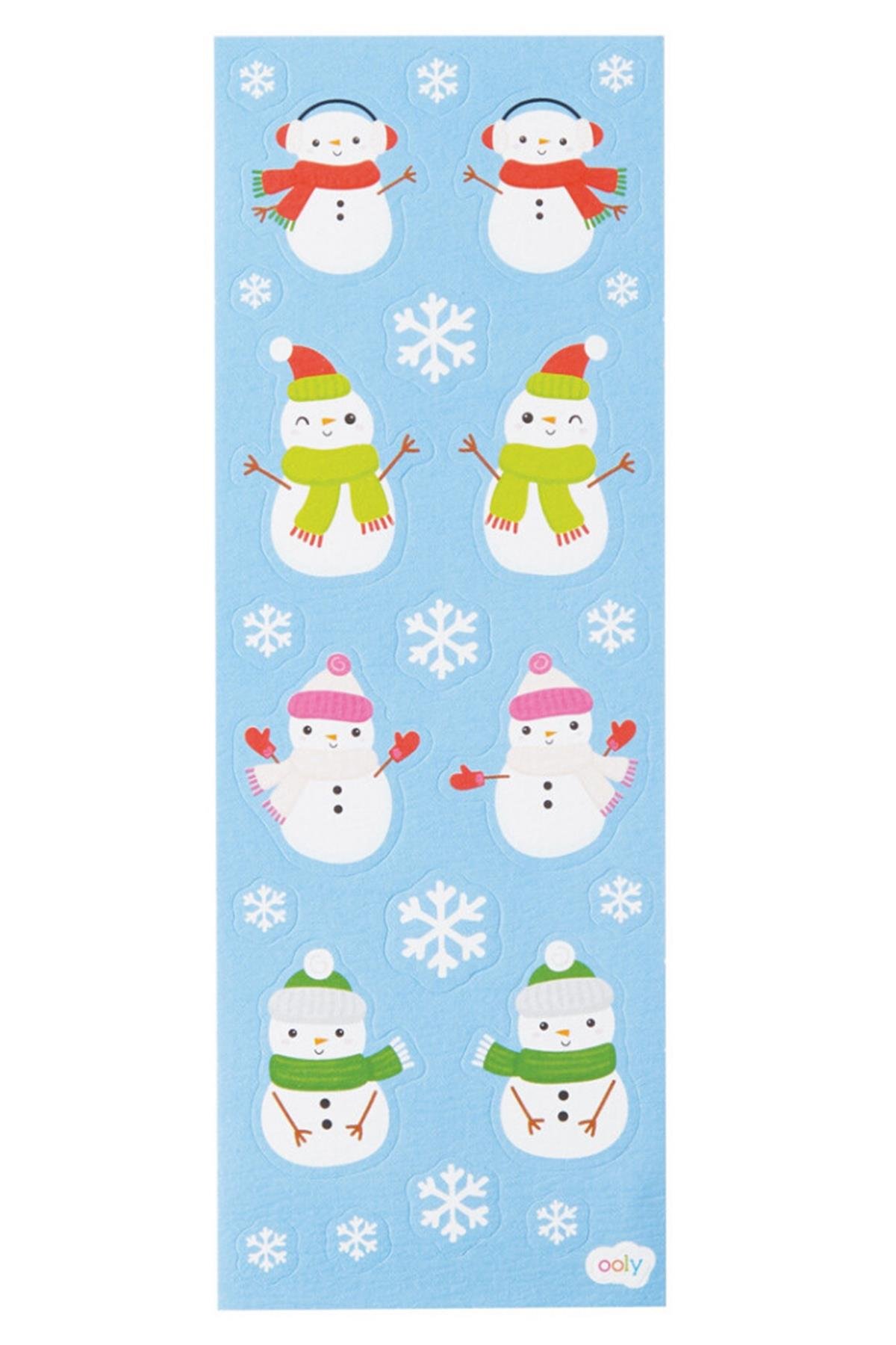 Ooly Stickiville Çıkartmalar - Snow Friends Çok Renkli