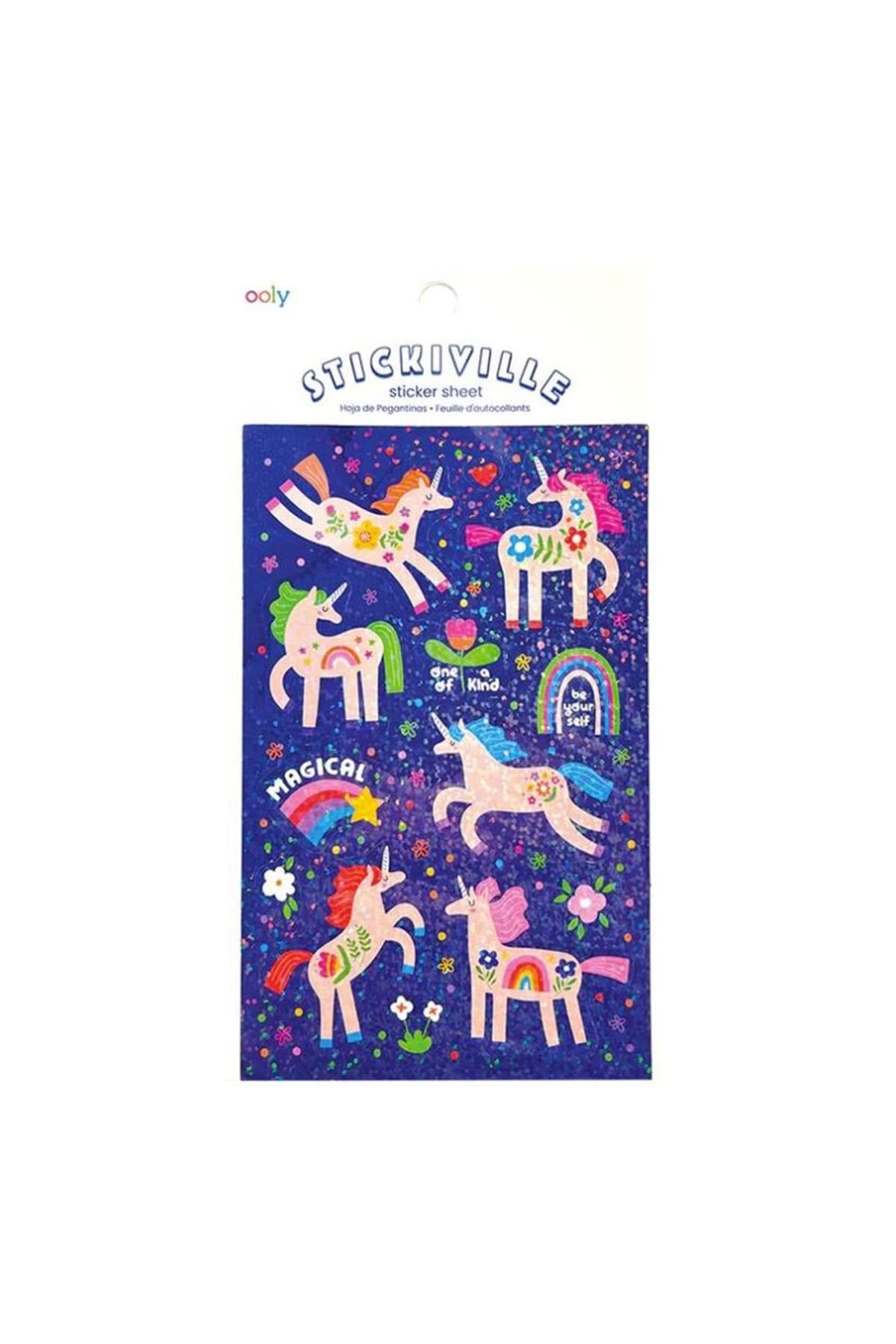 Ooly Stickville Çıkartmalar - Magical Unicorns Çok Renkli