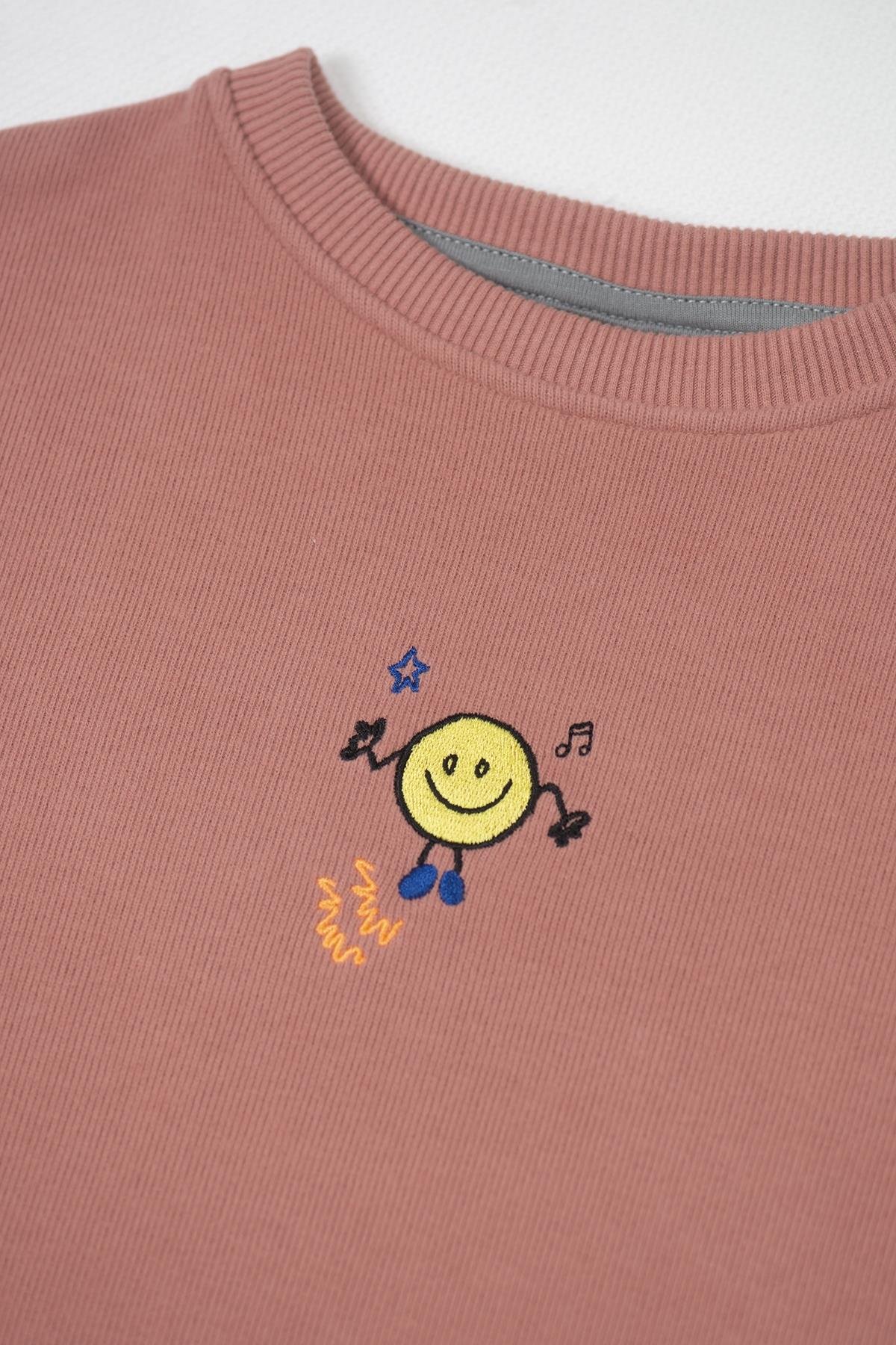 PINK SMILEY SWEATSHIRT Pembe