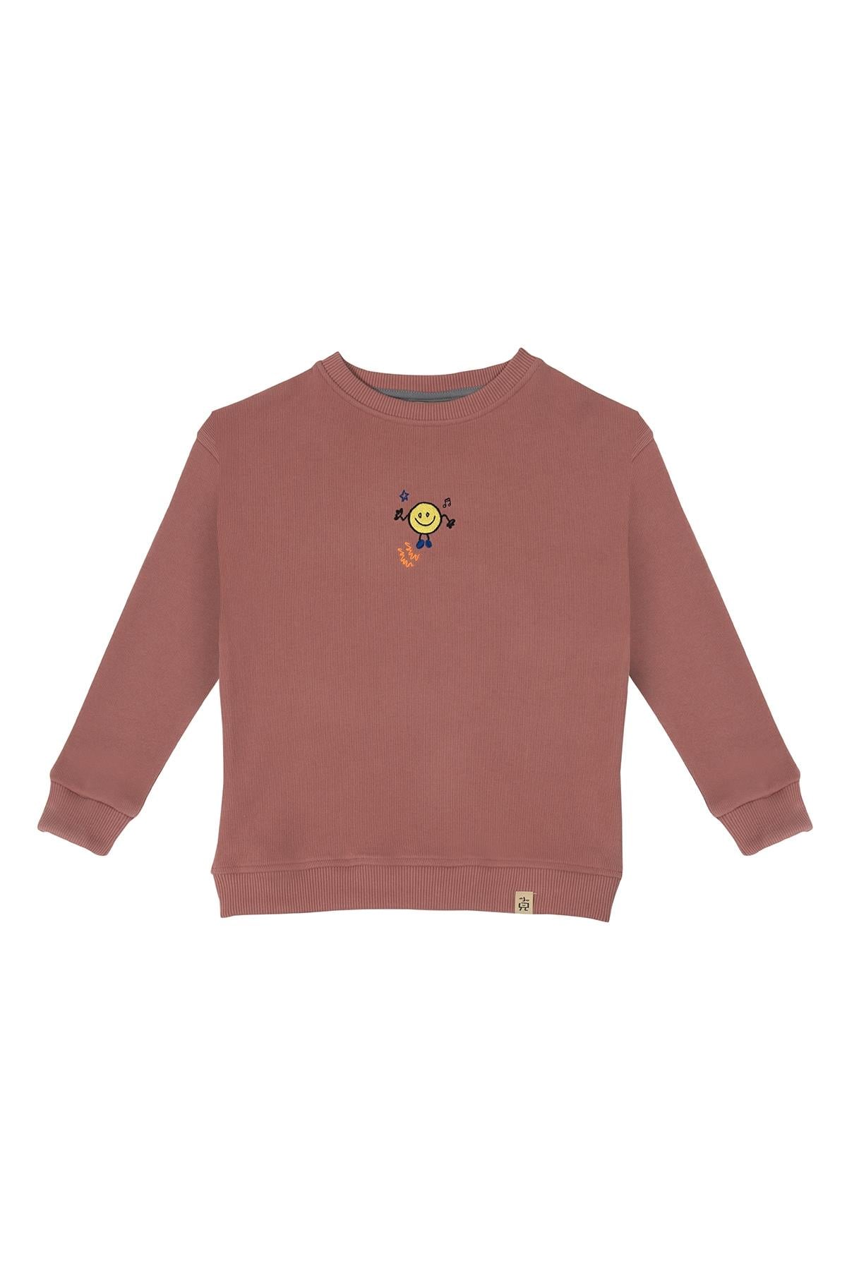 PINK SMILEY SWEATSHIRT Pembe