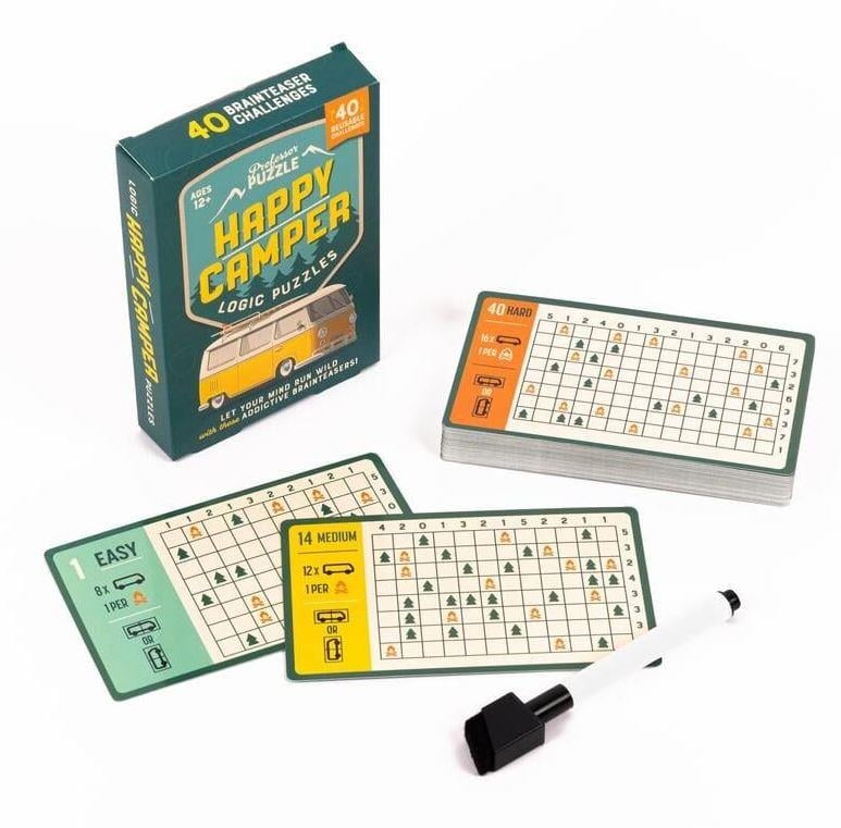 Profesor Puzzle / Mantık Bulmacaları Happy Campers Çok Renkli
