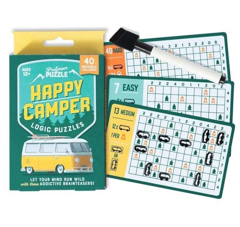 Profesor Puzzle / Mantık Bulmacaları Happy Campers Çok Renkli