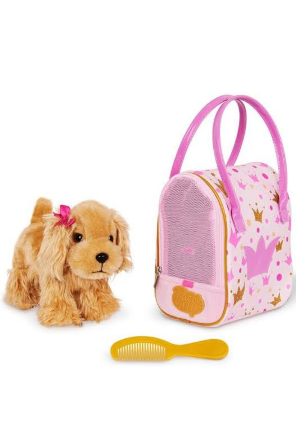 Pucci Pups Cocker Spaniel ve Pembe Çanta Çok Renkli