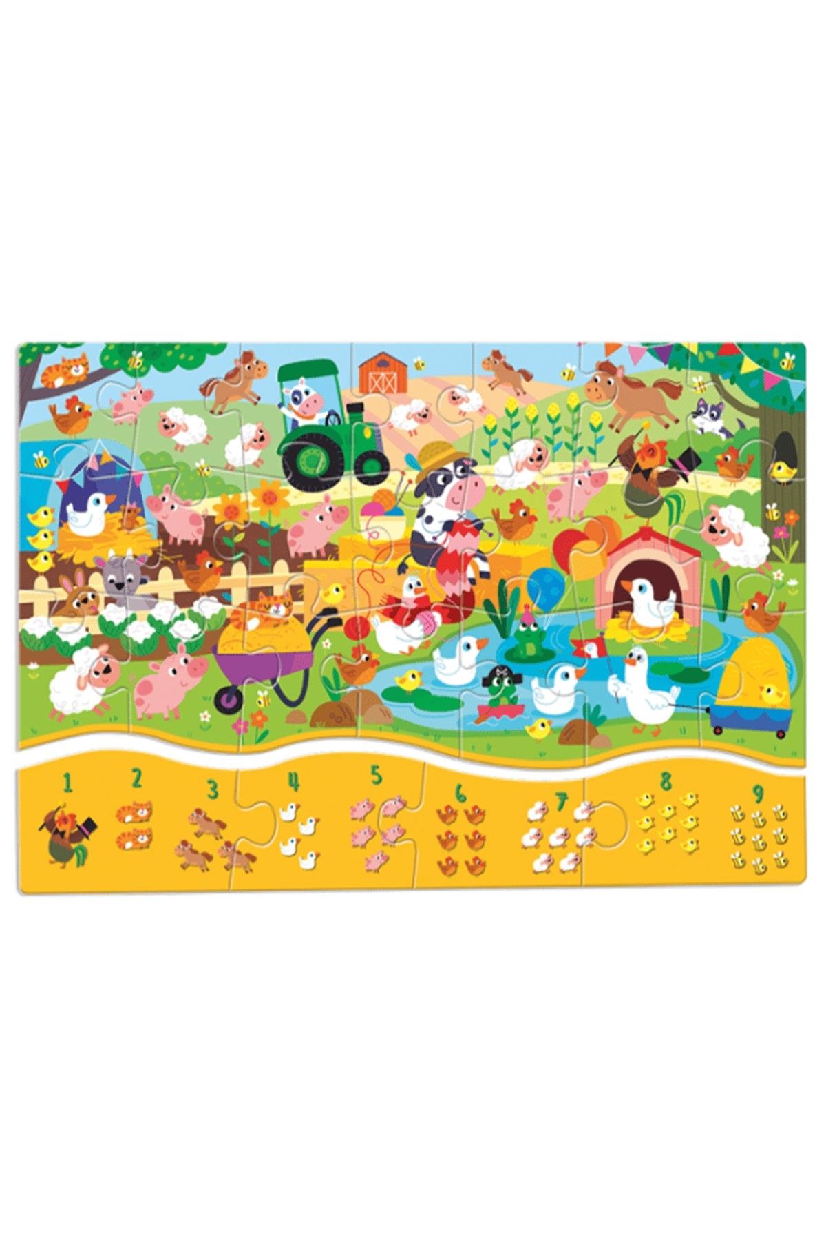 Puzzle 123 - Çiftlik Çok Renkli